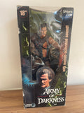 ASH THE ARMY OF DARKNESS MOVIE MANIACS SERIES 4 ESCALA 1/4 18” PULGADAS CON SONIDO Y SENSOR DE SONIDO AÑO 2001