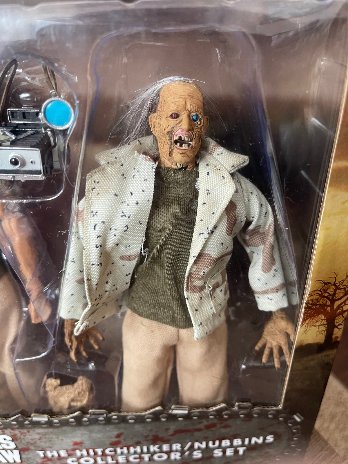 🔪🩸 NECA RETRO CLOTH – THE HITCHHIKER / NUBBINS SAWYER COLLECTOR’S SET 🩸🔪