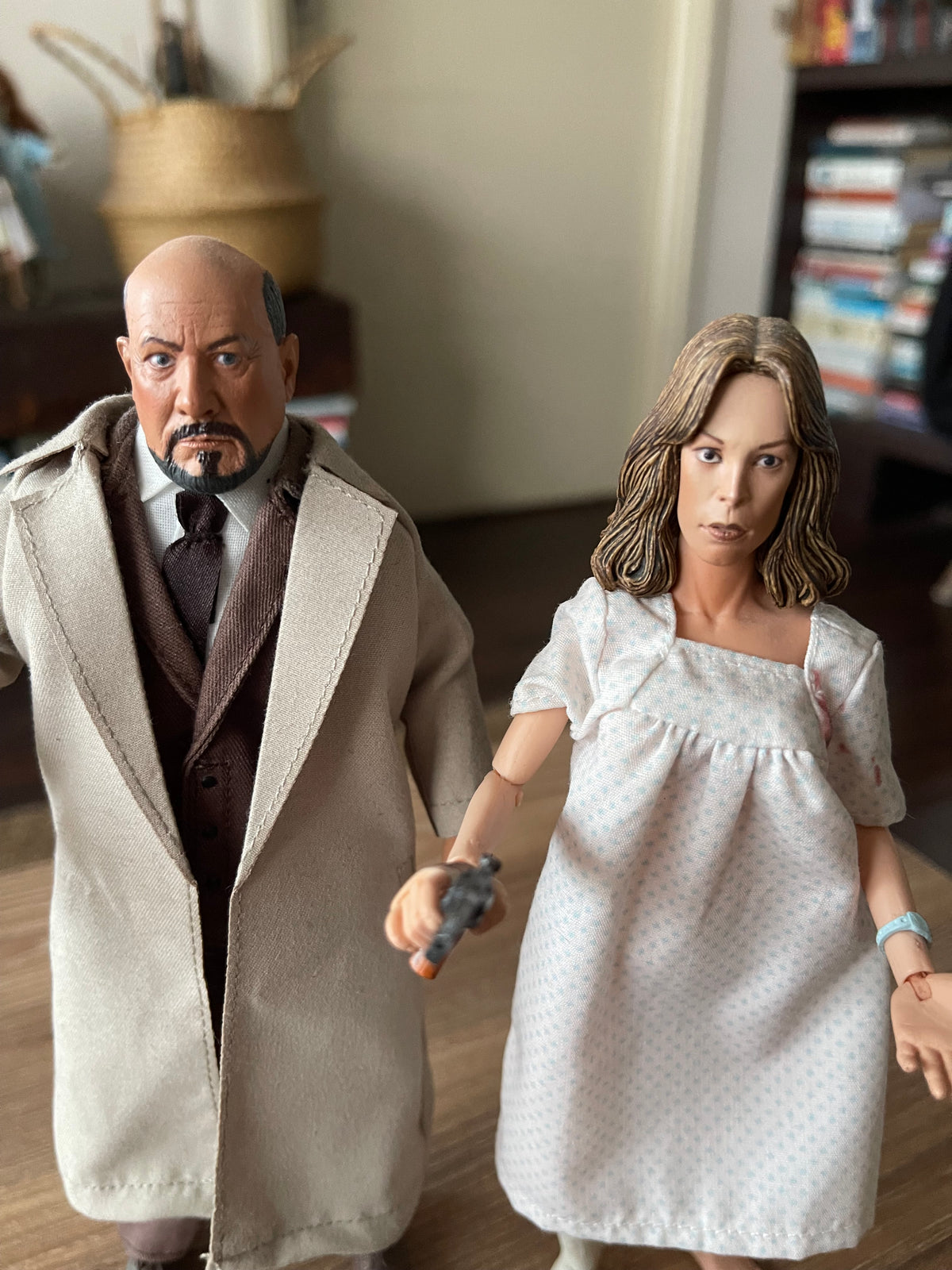 Dr.Loomis & Laurie Strode Neca Retro Cloth Halloween 🎃 Parte II
