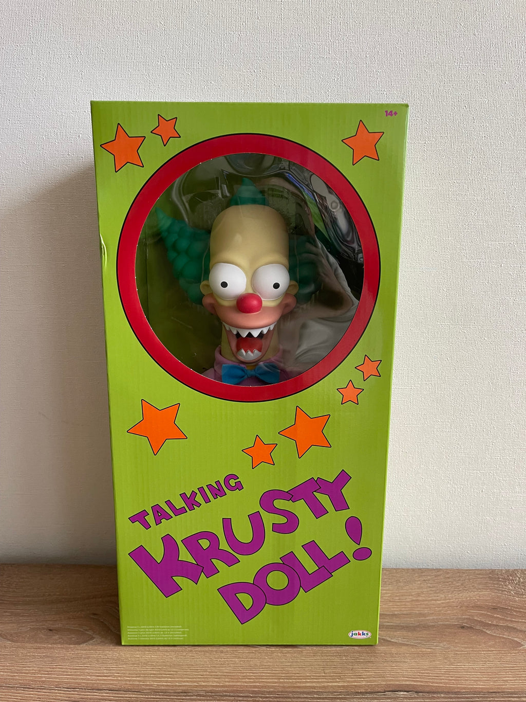 The Simpsons  Talking Krusty 16 Pulgadas JAKKS Pacific + Bart Simpsons de regalo 🎁 año 1998