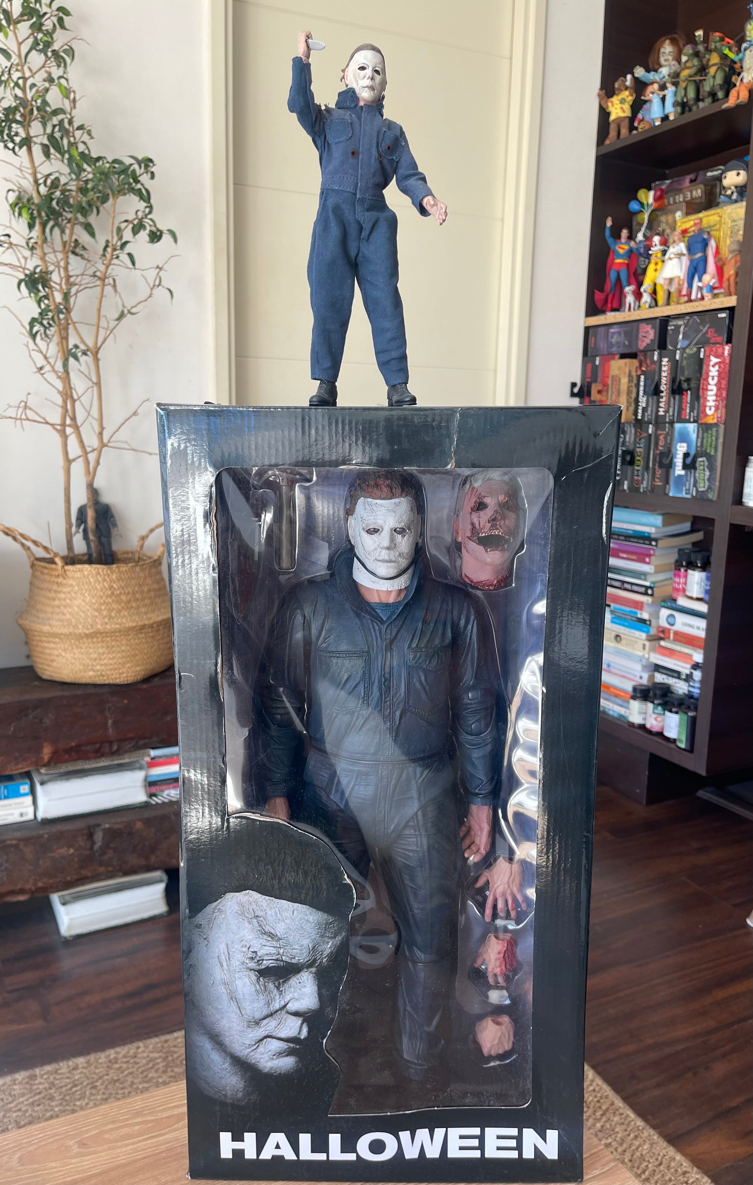 Michael Myers Neca Escala 1/4 (Halloween 2018) 18’ pulgadas de puro terror (más de 22 puntos de articulación)
