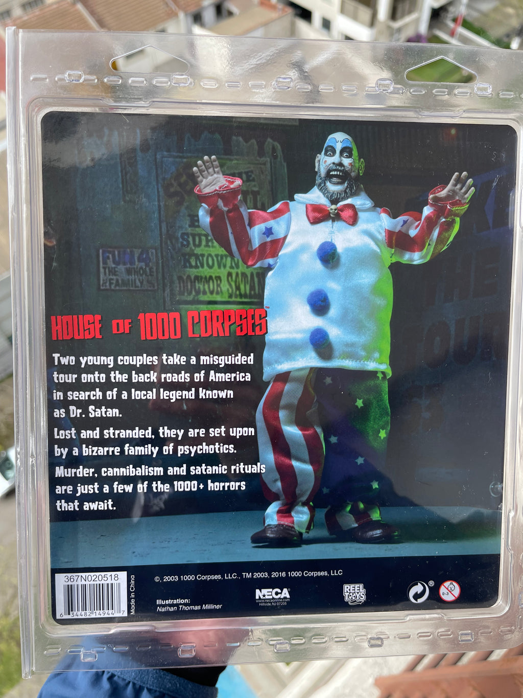 🤡🔥 CAPTAIN SPAULDING – NECA RETRO CLOTH 🔥🤡