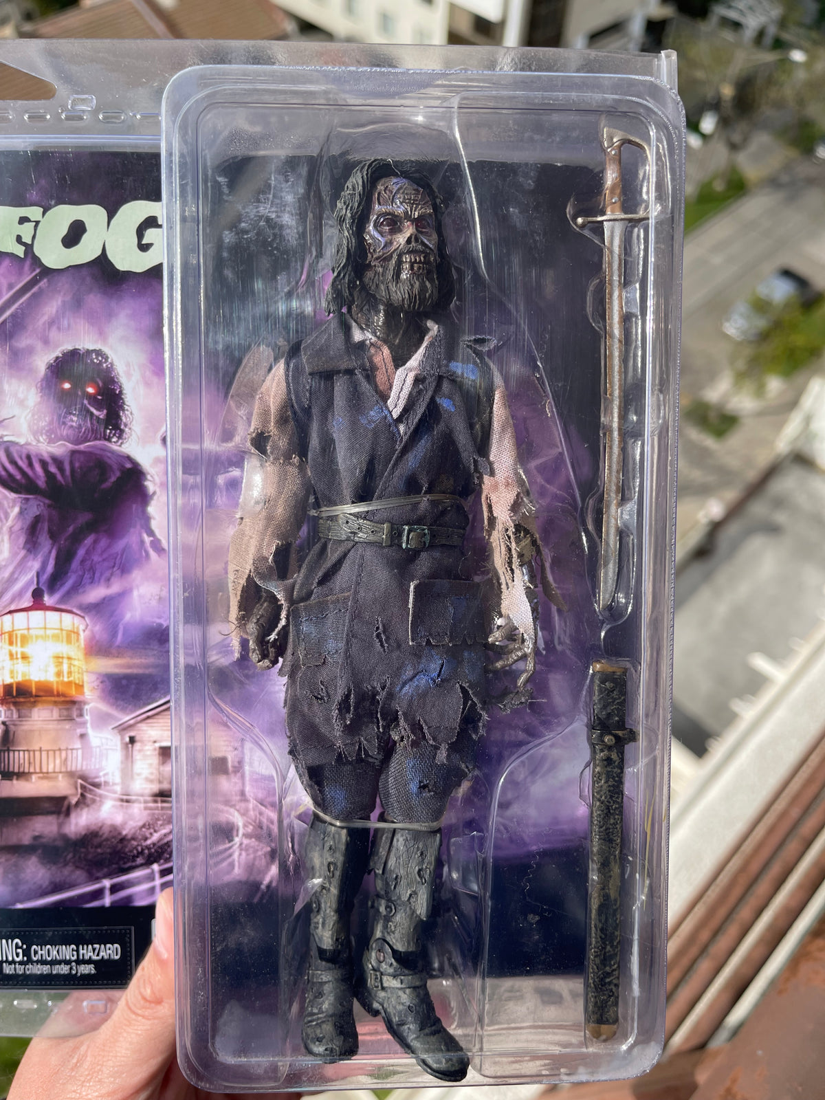 🌫️👻 THE FOG – NECA RETRO CLOTH 👻 ojos led incluye pilas 🔋