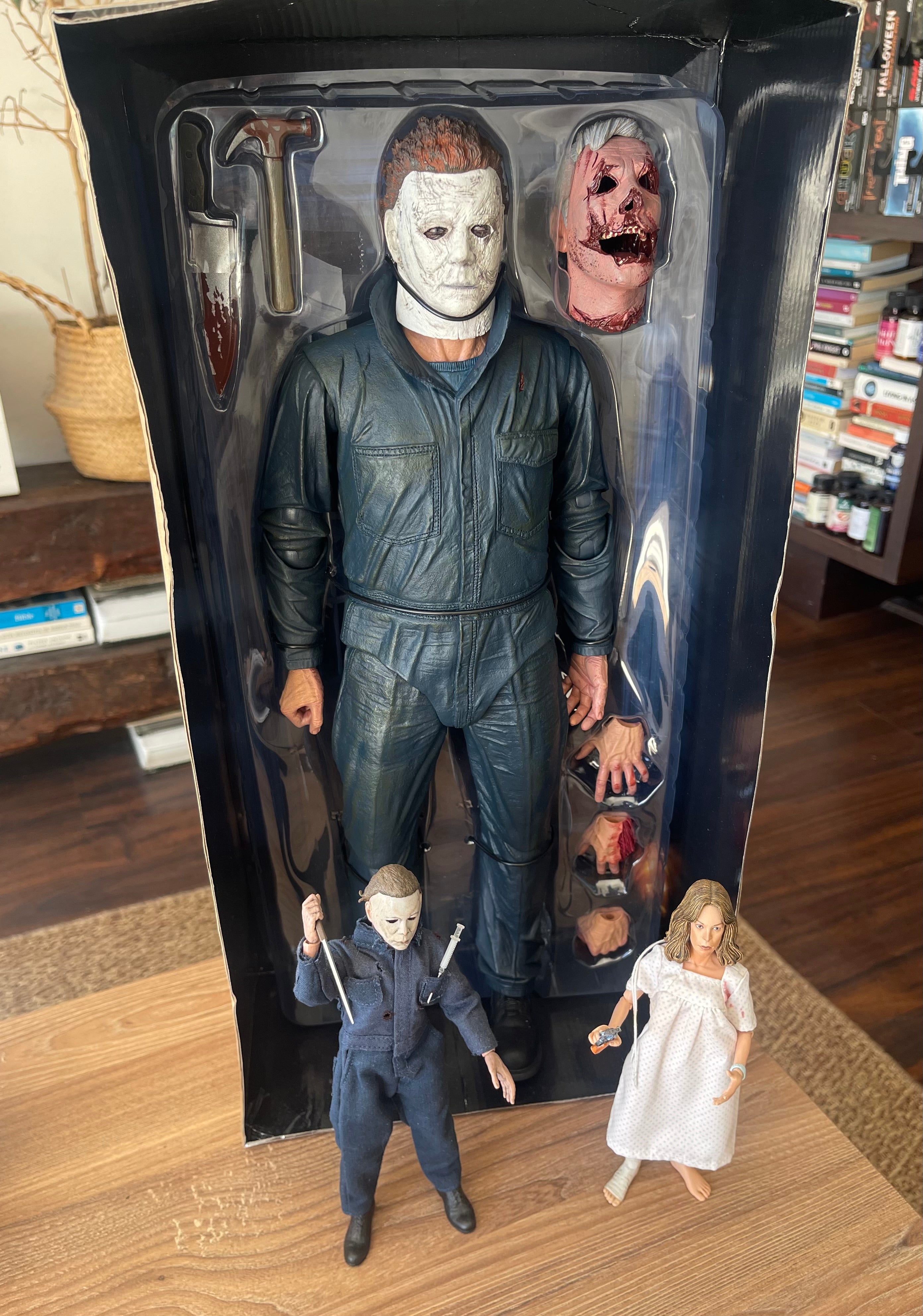 Michael Myers Neca Escala 1/4 (Halloween 2018) 18’ pulgadas de puro terror (más de 22 puntos de articulación)
