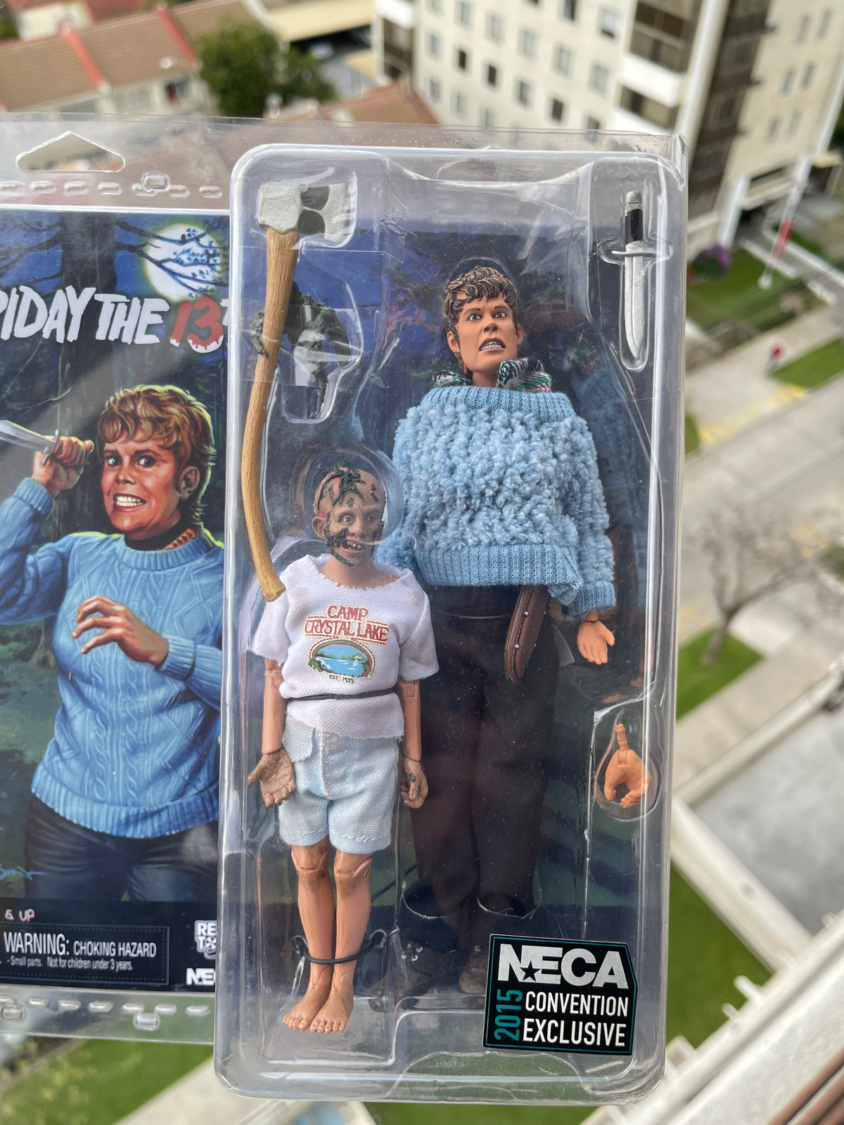 NECA Retro Cloth Pamela Voorhees & Jason - SDCC 2015 Exclusivo
