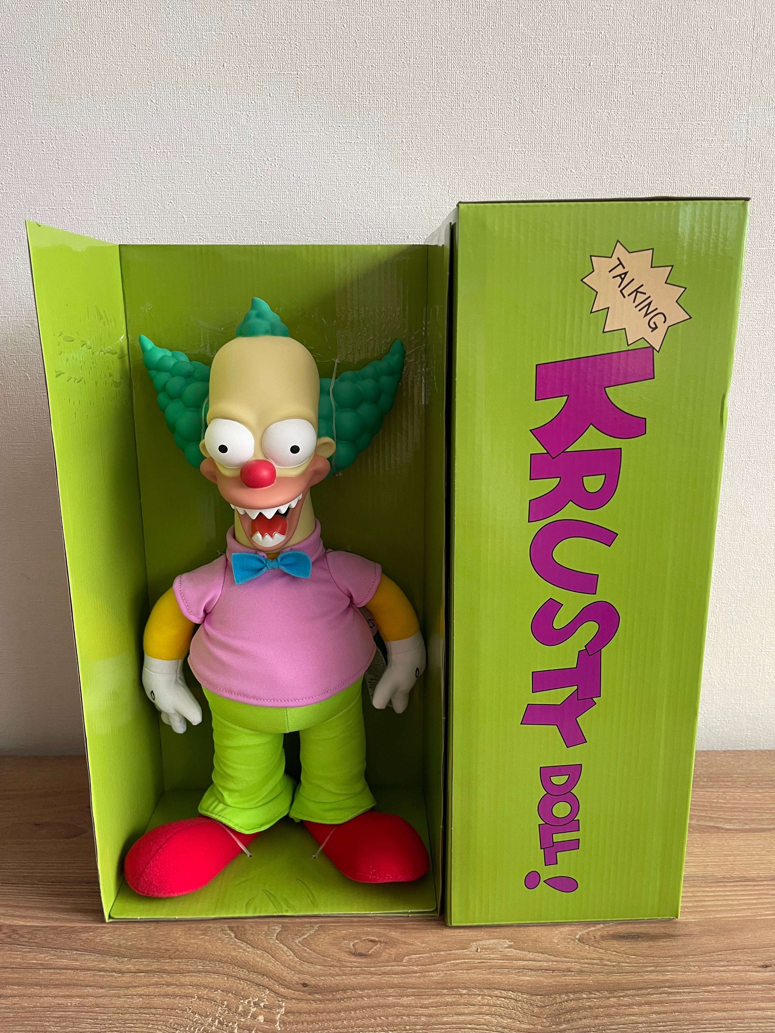 The Simpsons  Talking Krusty 16 Pulgadas JAKKS Pacific + Bart Simpsons de regalo 🎁 año 1998