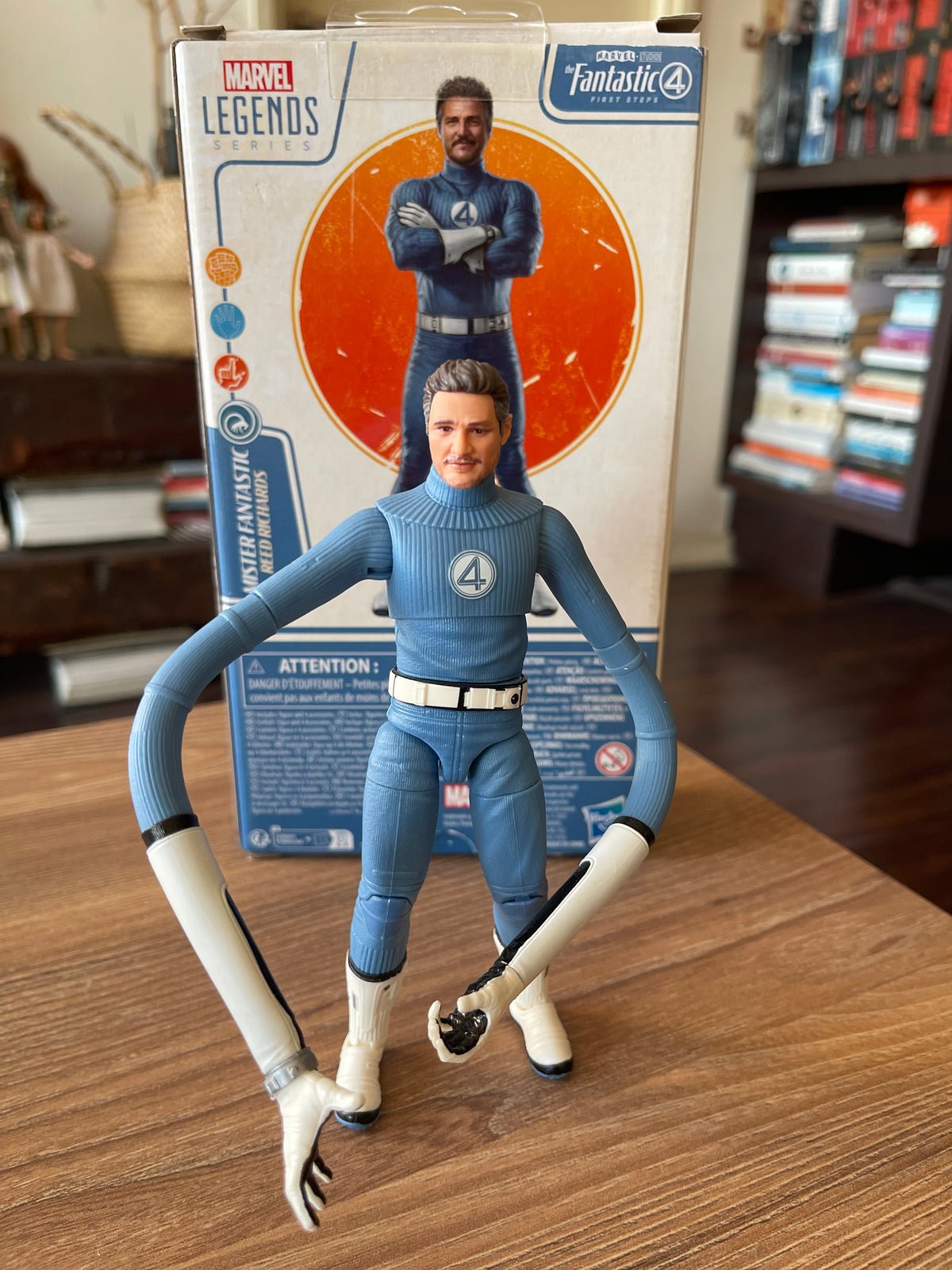 Marvel Legends Series Mister Fantastic, The Fantastic Four: First Steps Movie, Reed Richards - Figura de acción coleccionable de 6 pulgadas