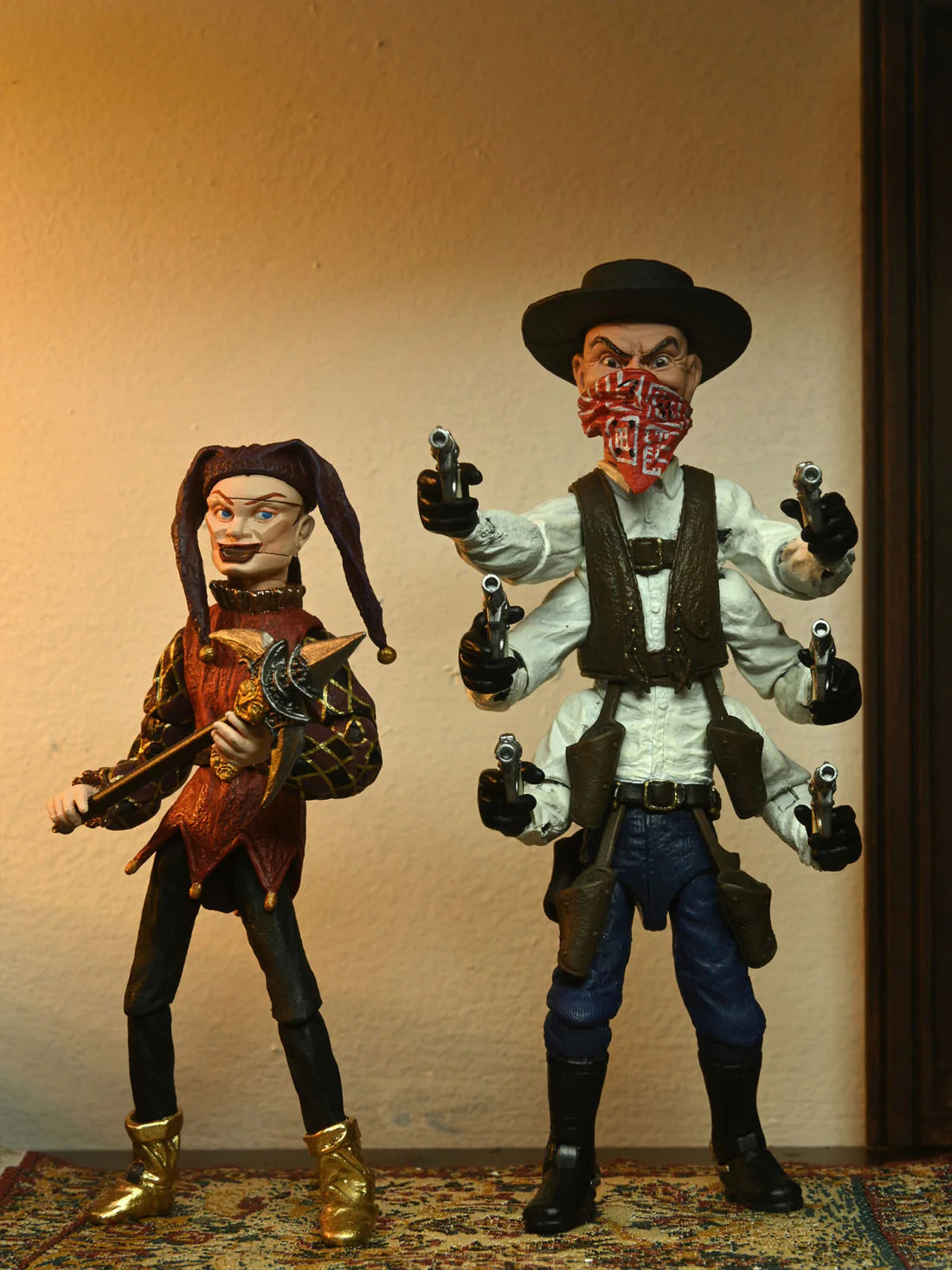 PUPPET MASTER - ULTIMATE SIX-SHOOTER & JESTER 2 PACK 7" ACTION FIGURES