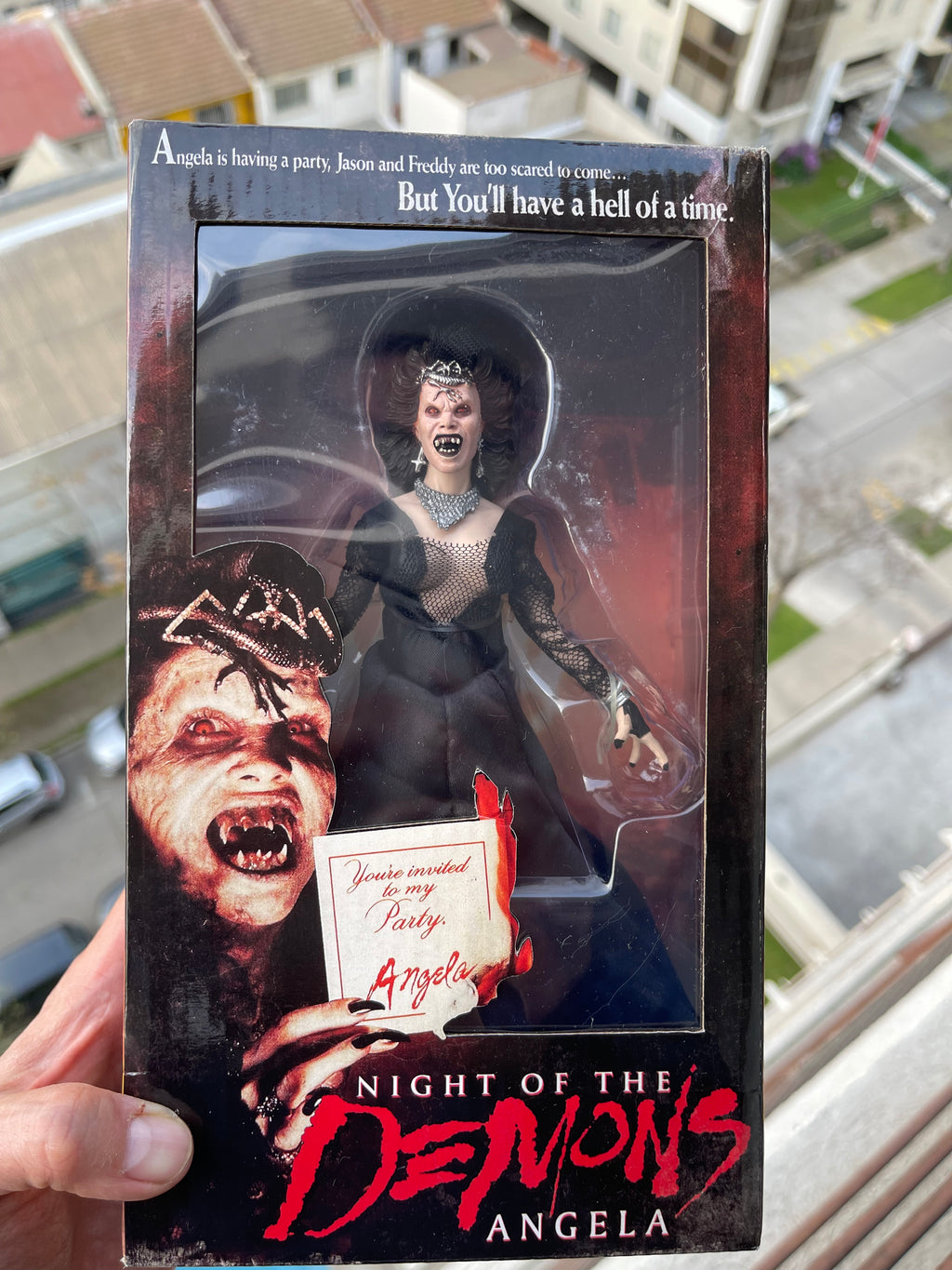 👹🔥 ANGELA – NIGHT OF THE DEMONS 🔥👹 NECA Retro Cloth – Scream Factory Exclusive