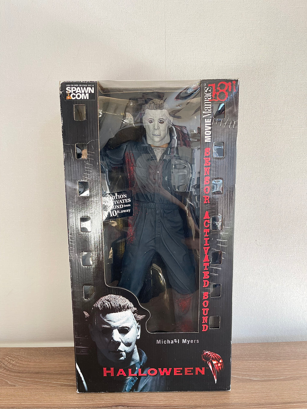 HALLOWEEN 🎃 (1978) MCFARLANE MOVIE MANIACS SERIES 3 escala 1/4 18” pulgadas con sonido y sensor de sonido 🎃🎃🎃🎃