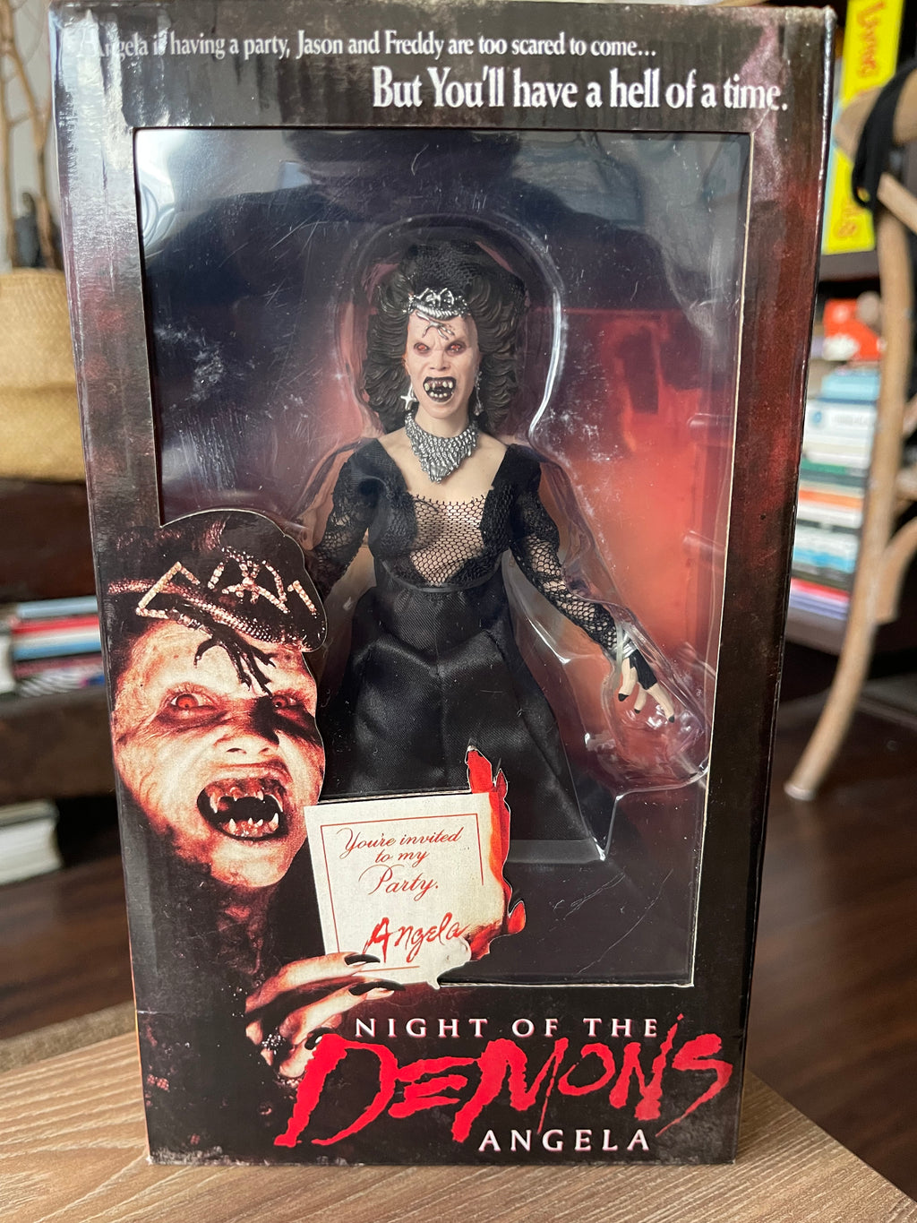👹🔥 ANGELA – NIGHT OF THE DEMONS 🔥👹 NECA Retro Cloth – Scream Factory Exclusive