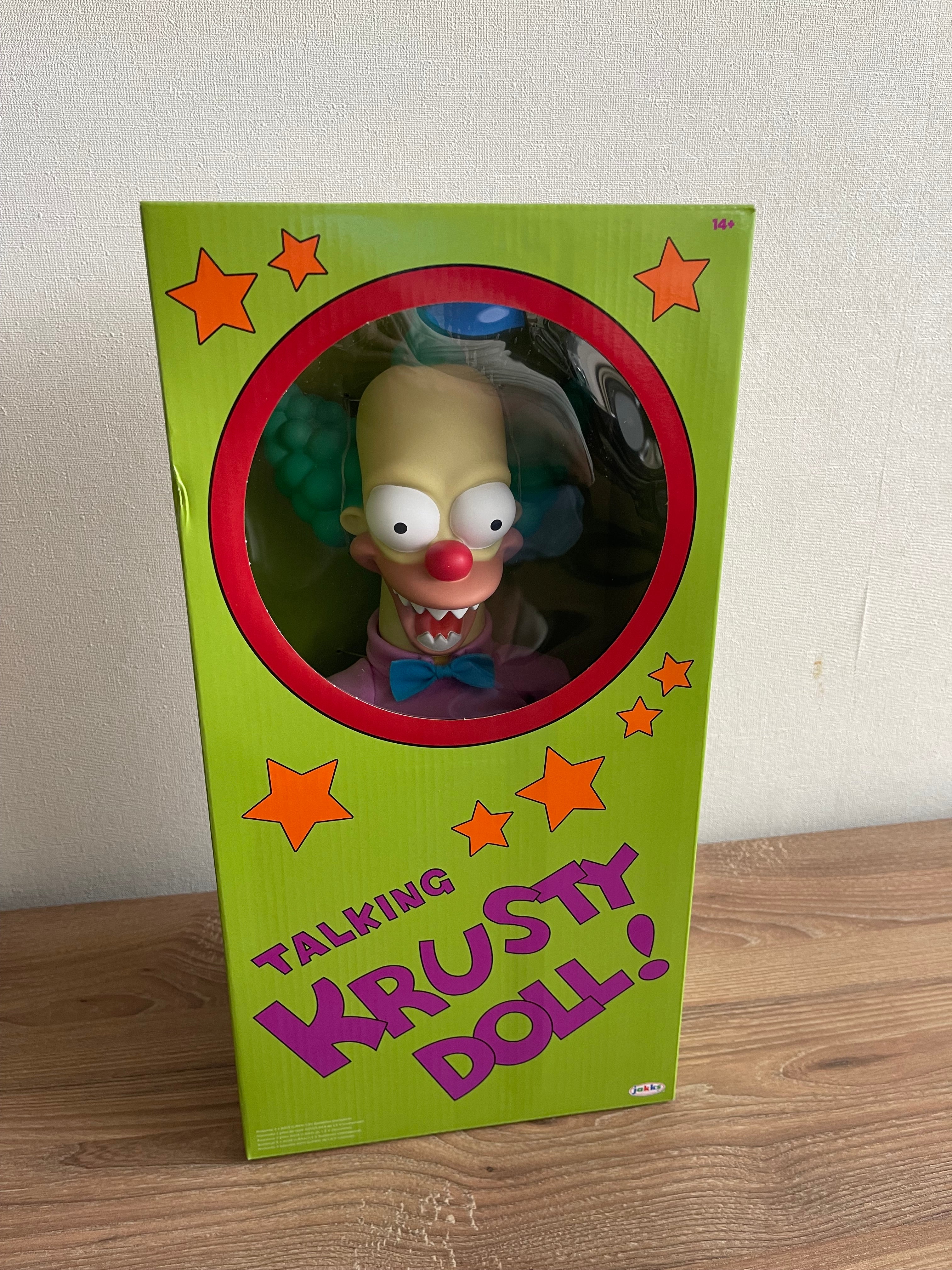 The Simpsons  Talking Krusty 16 Pulgadas JAKKS Pacific + Bart Simpsons de regalo 🎁 año 1998