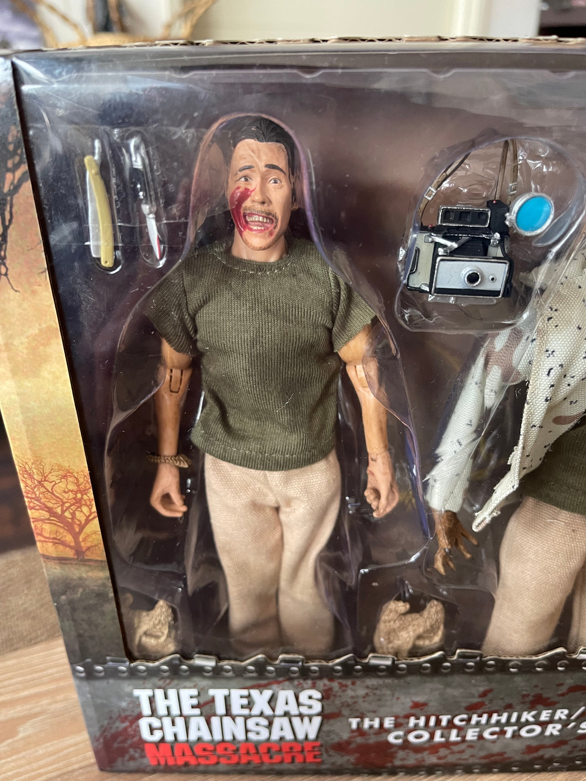 🔪🩸 NECA RETRO CLOTH – THE HITCHHIKER / NUBBINS SAWYER COLLECTOR’S SET 🩸🔪