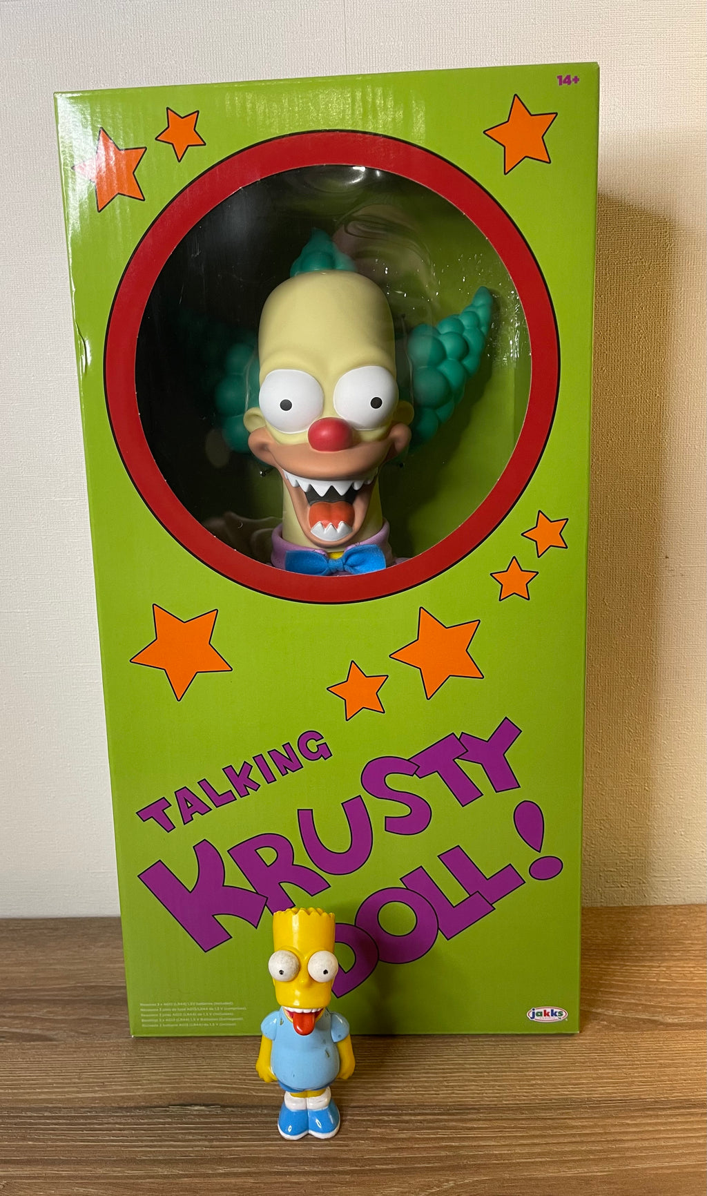 The Simpsons  Talking Krusty 16 Pulgadas JAKKS Pacific + Bart Simpsons de regalo 🎁 año 1998