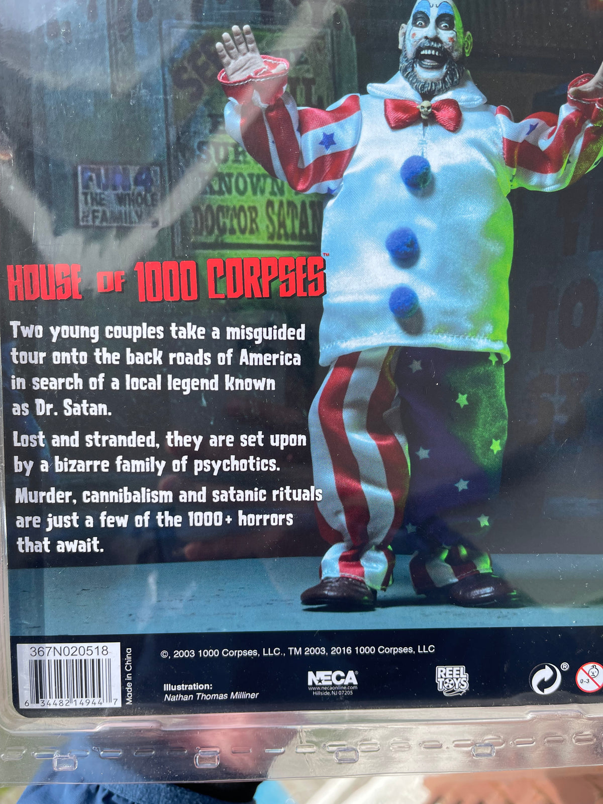 🤡🔥 CAPTAIN SPAULDING – NECA RETRO CLOTH 🔥🤡