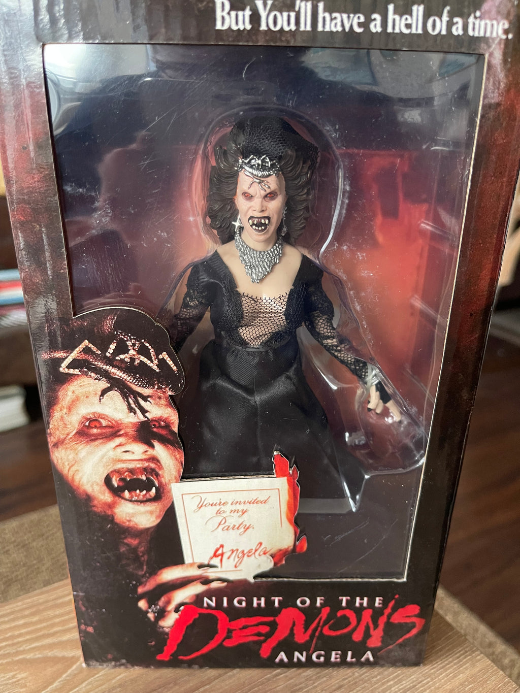 👹🔥 ANGELA – NIGHT OF THE DEMONS 🔥👹 NECA Retro Cloth – Scream Factory Exclusive