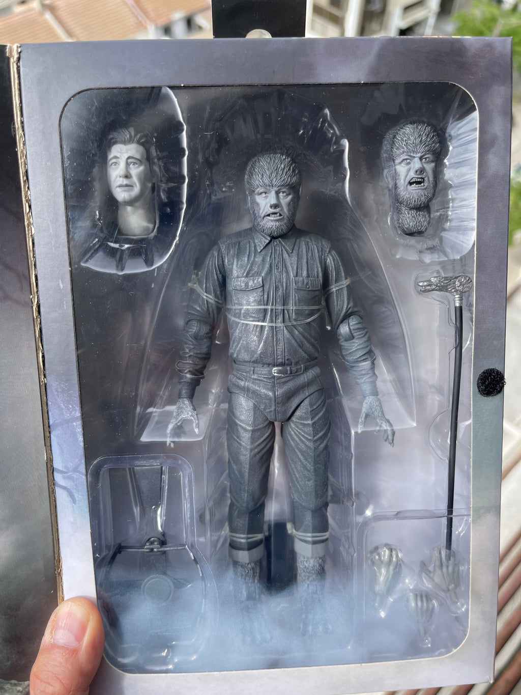 🐺🖤 NECA ULTIMATE – THE WOLF MAN (BLACK & WHITE) 🖤🐺