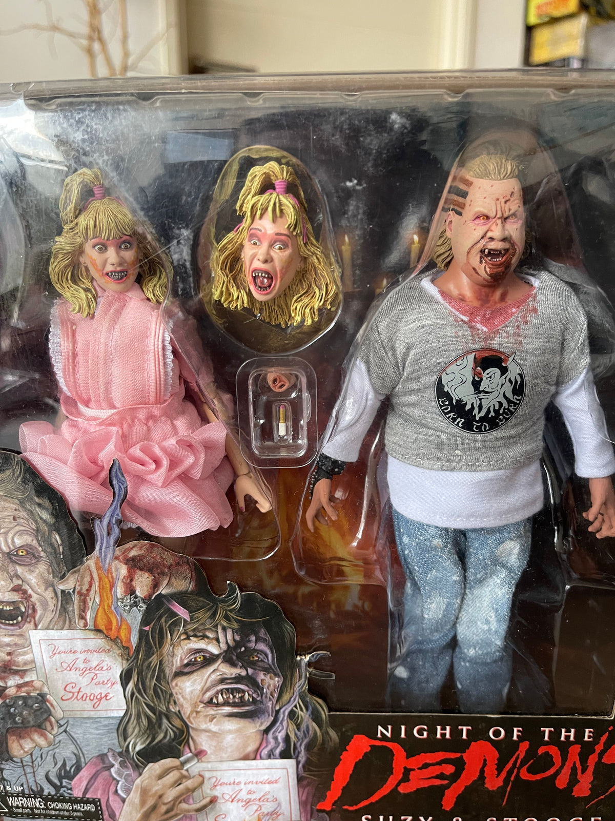 👹🔥 NIGHT OF THE DEMONS – SUZY & STOOGE 2-PACK 🔥👹NECA Retro Cloth – Scream Factory Exclusive (2.5000 Unidades Fabricadas, Edición Limitada)
