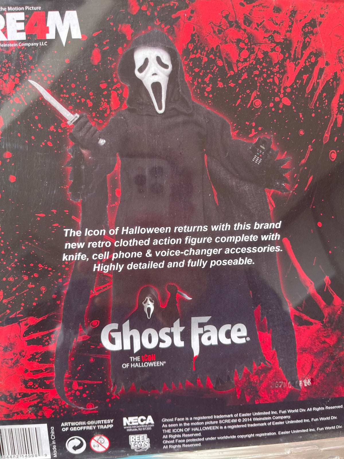 👻🔪 GHOST FACE – SCREAM 4 – NECA RETRO CLOTH 🔪👻