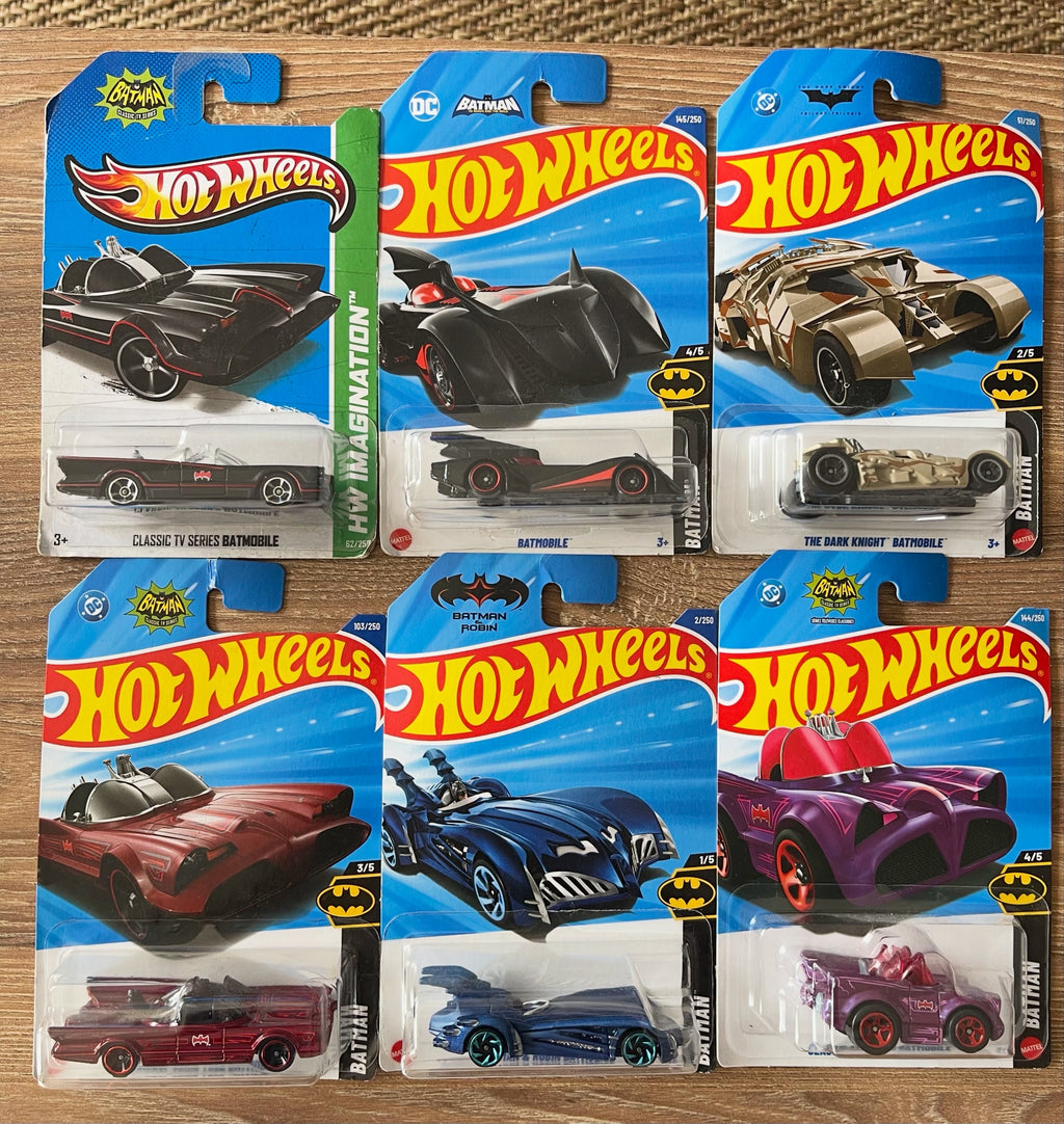 Pack x6 Hot Wheels Batman | Shadytoys