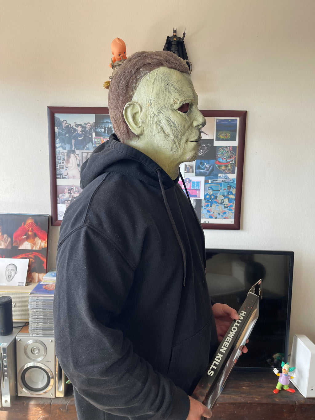 MÁSCARA HALLOWEEN 🎃 KILLS + CUCHILLO 🔪 Y BASE TRICK OR TREAT STUDIOS