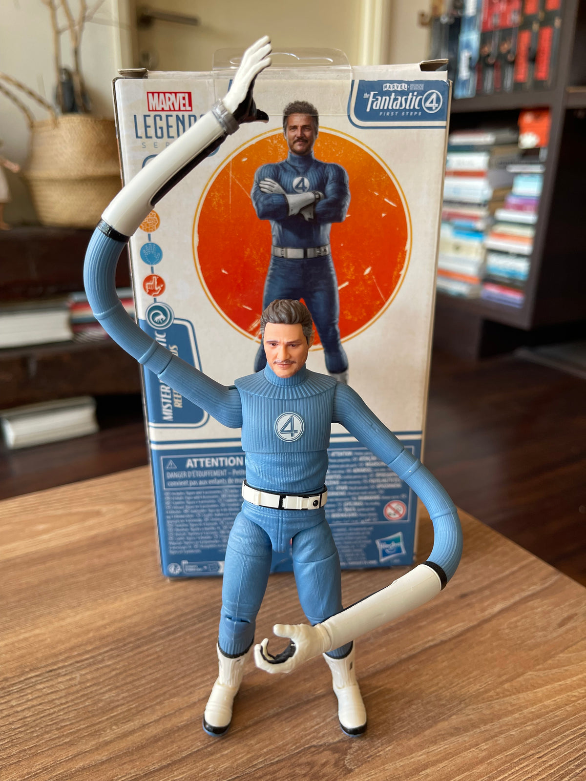 Marvel Legends Series Mister Fantastic, The Fantastic Four: First Steps Movie, Reed Richards - Figura de acción coleccionable de 6 pulgadas