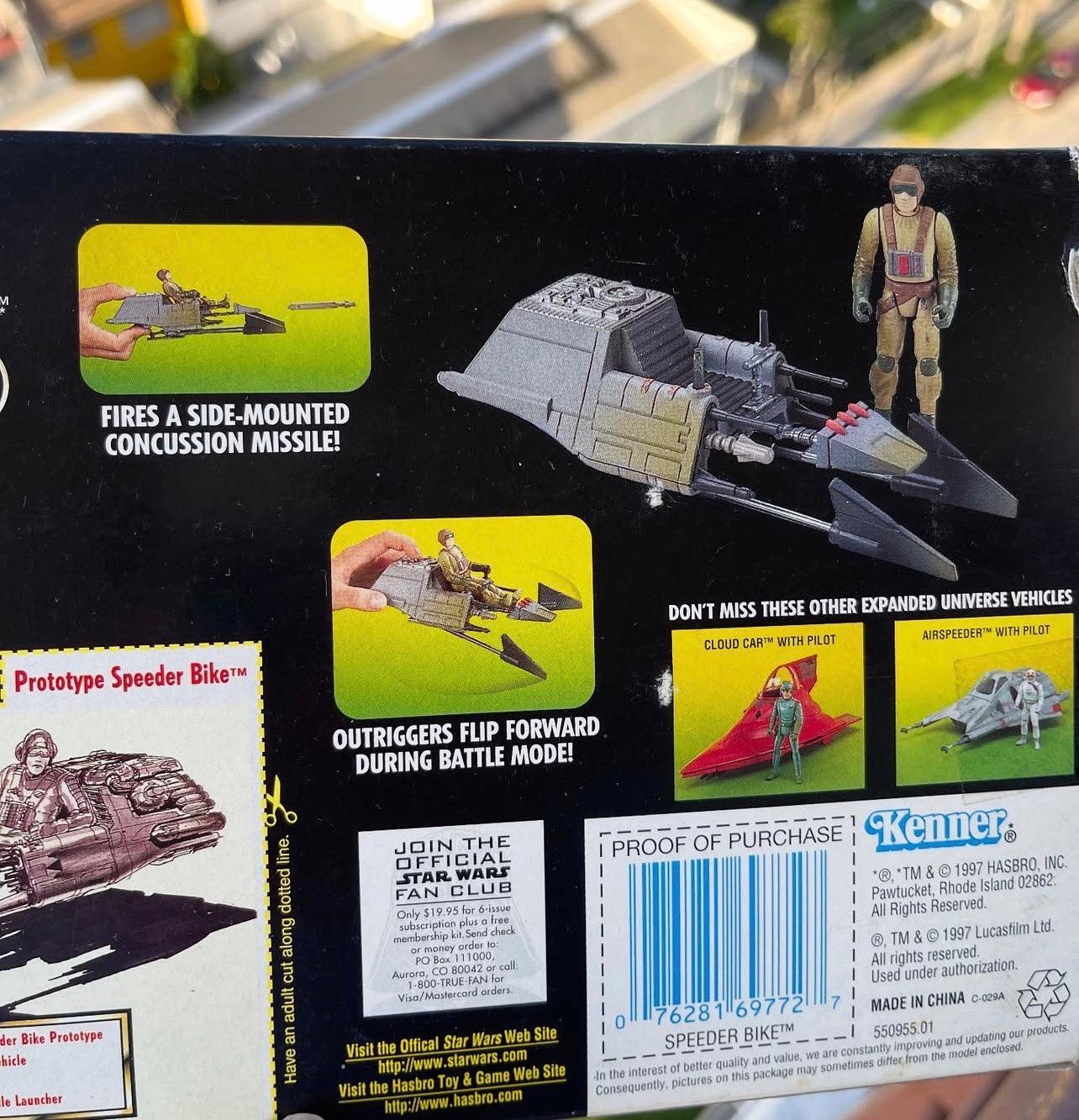 Star Wars Speeder Bike Whit Rebel Pilot Figure Kenner 1997