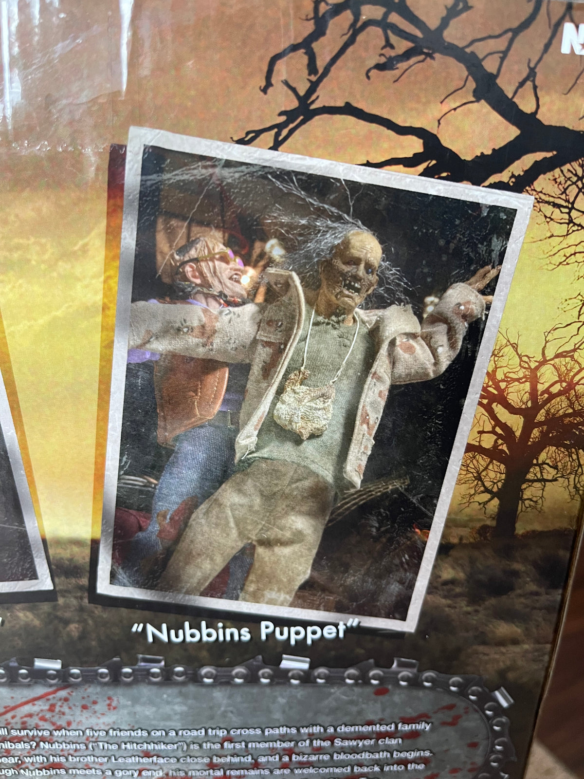 🔪🩸 NECA RETRO CLOTH – THE HITCHHIKER / NUBBINS SAWYER COLLECTOR’S SET 🩸🔪