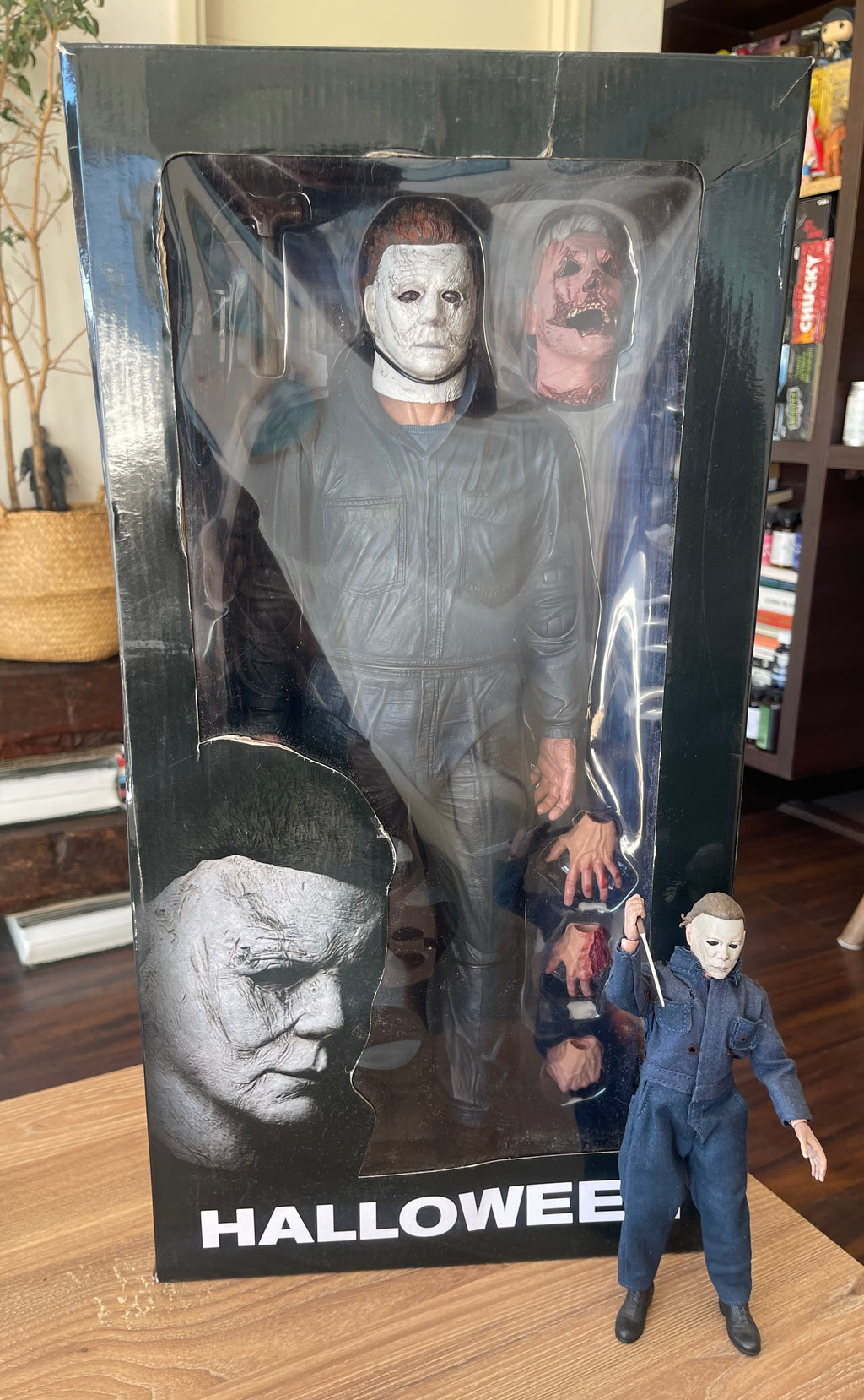 Michael Myers Neca Escala 1/4 (Halloween 2018) 18’ pulgadas de puro terror (más de 22 puntos de articulación)