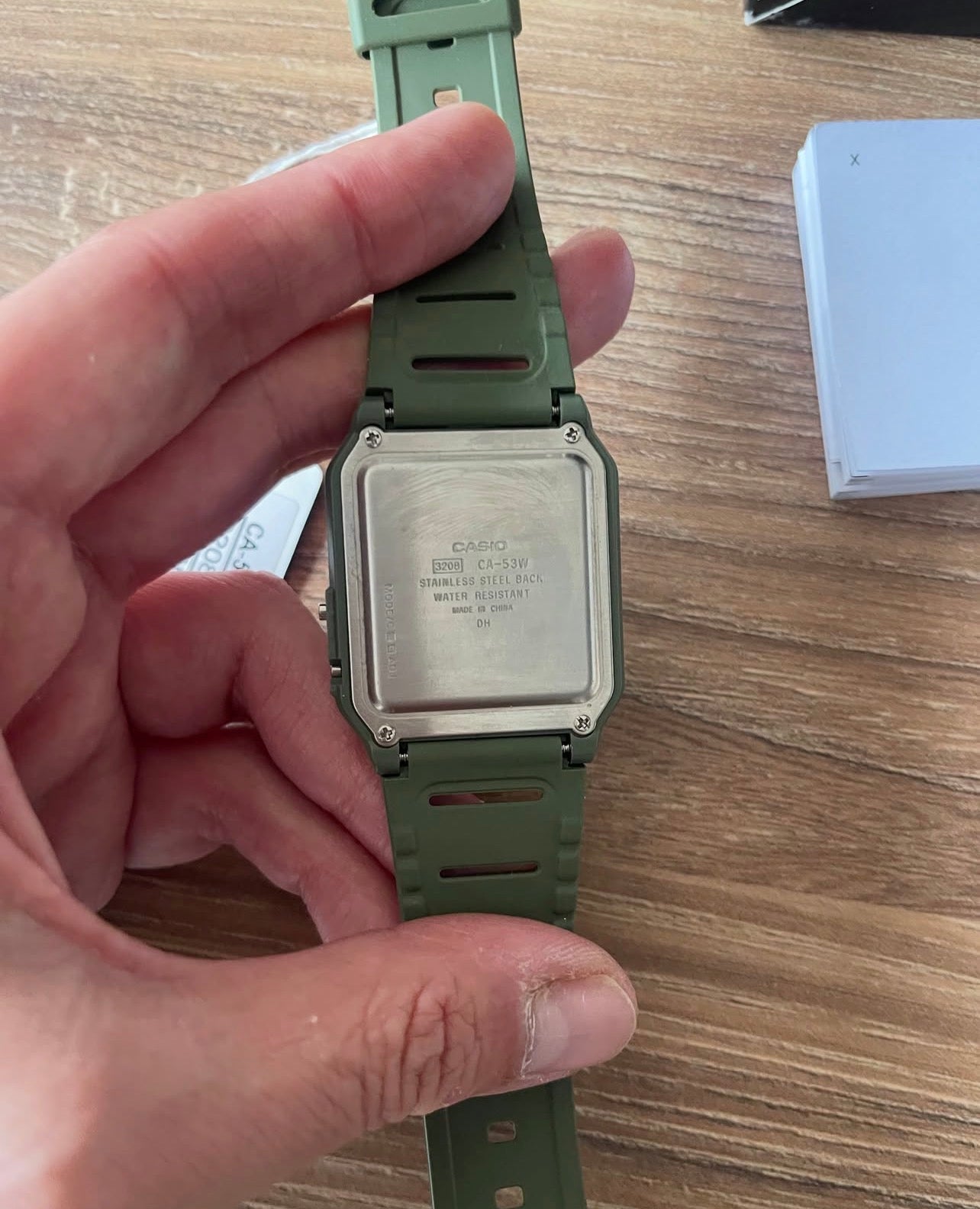 Casio CA-53W (verde militar)
