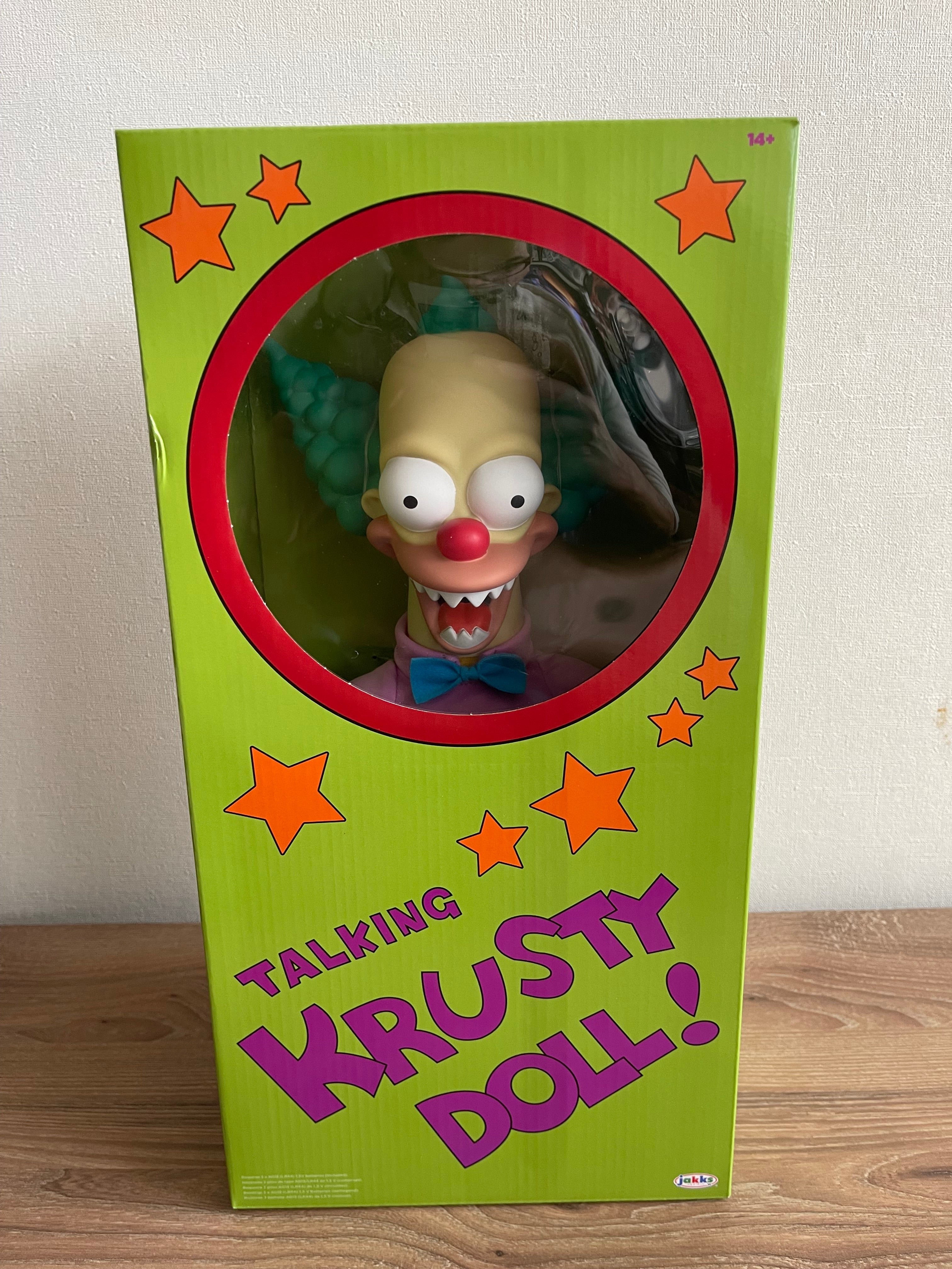 The Simpsons  Talking Krusty 16 Pulgadas JAKKS Pacific + Bart Simpsons de regalo 🎁 año 1998