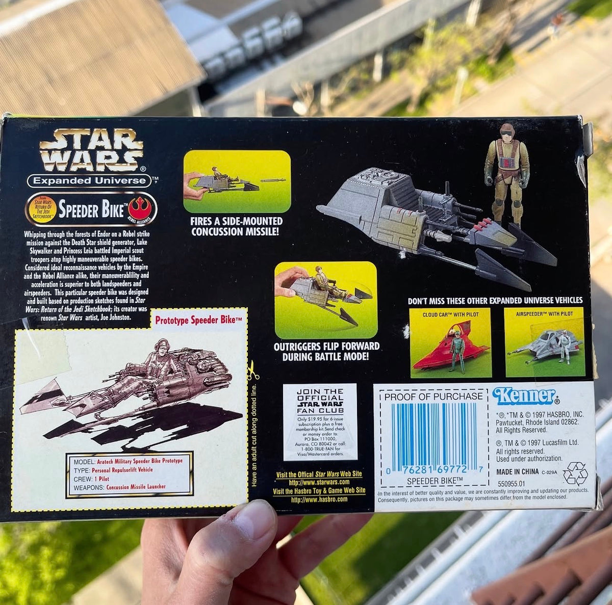 Star Wars Speeder Bike Whit Rebel Pilot Figure Kenner 1997