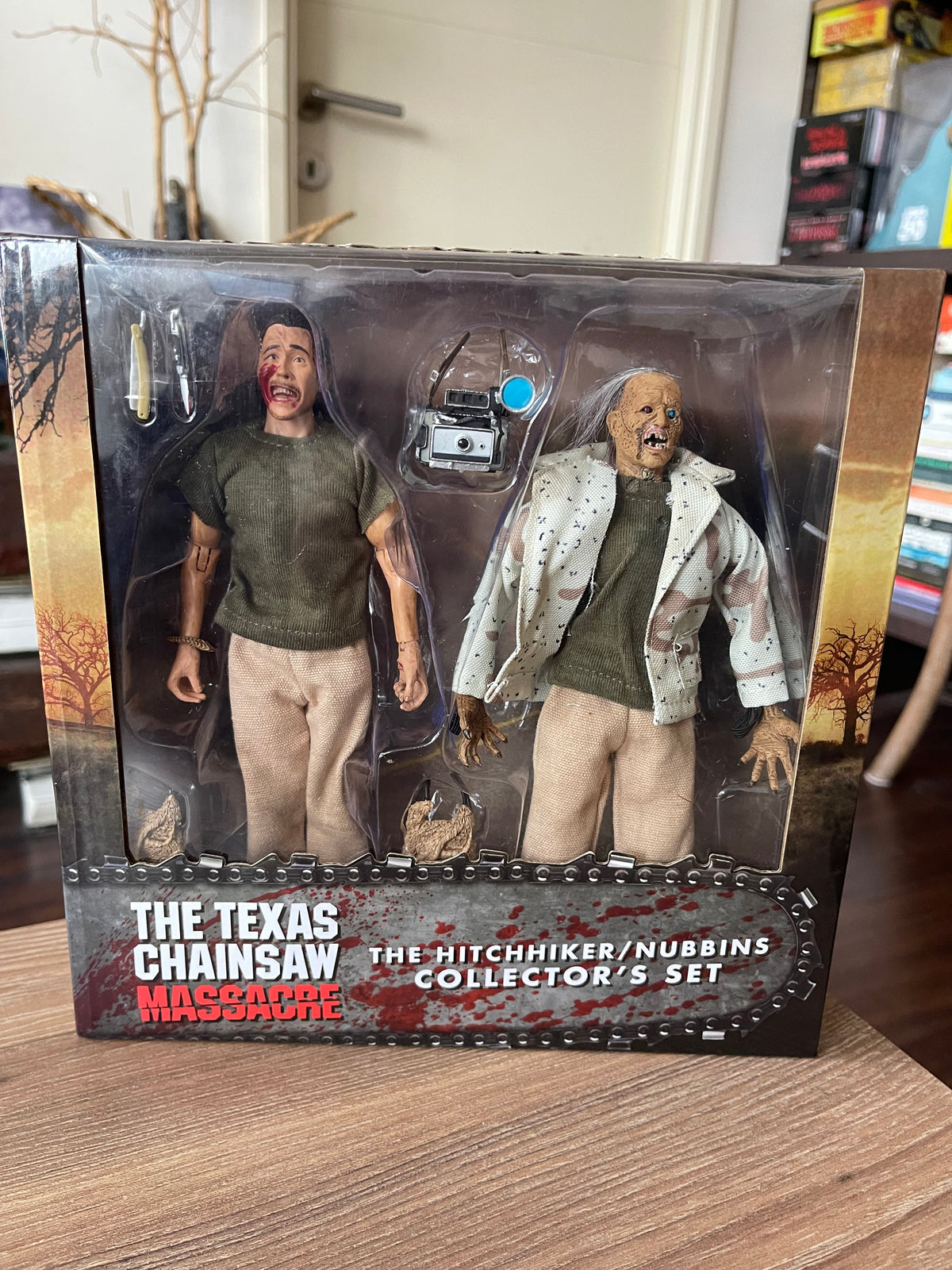 🔪🩸 NECA RETRO CLOTH – THE HITCHHIKER / NUBBINS SAWYER COLLECTOR’S SET 🩸🔪
