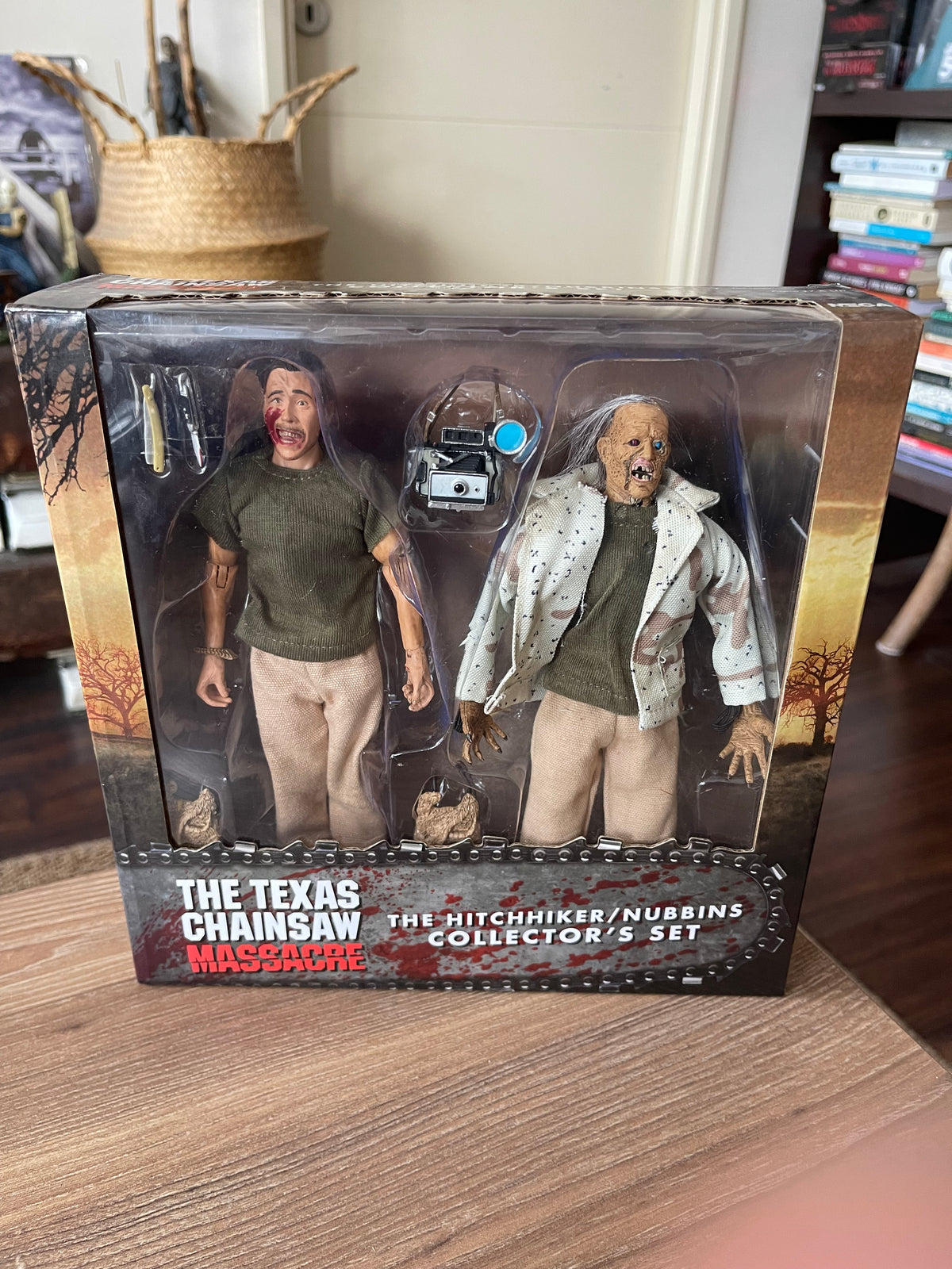 🔪🩸 NECA RETRO CLOTH – THE HITCHHIKER / NUBBINS SAWYER COLLECTOR’S SET 🩸🔪