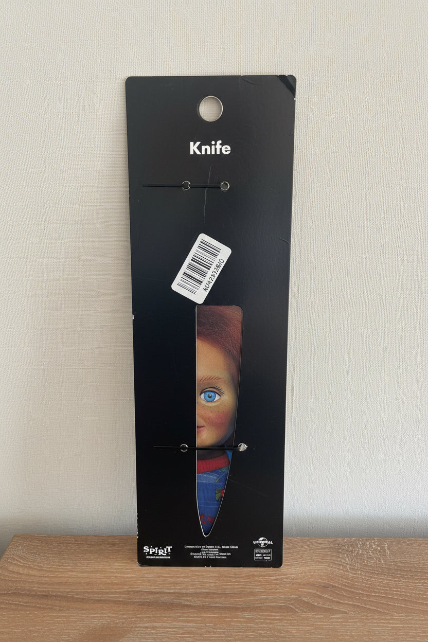CUCHILLO 🔪 CHUCKY SPIRIT HALLOWEEN CON GRAFICA DE CHUCKY 🤩🤩🤩🤩