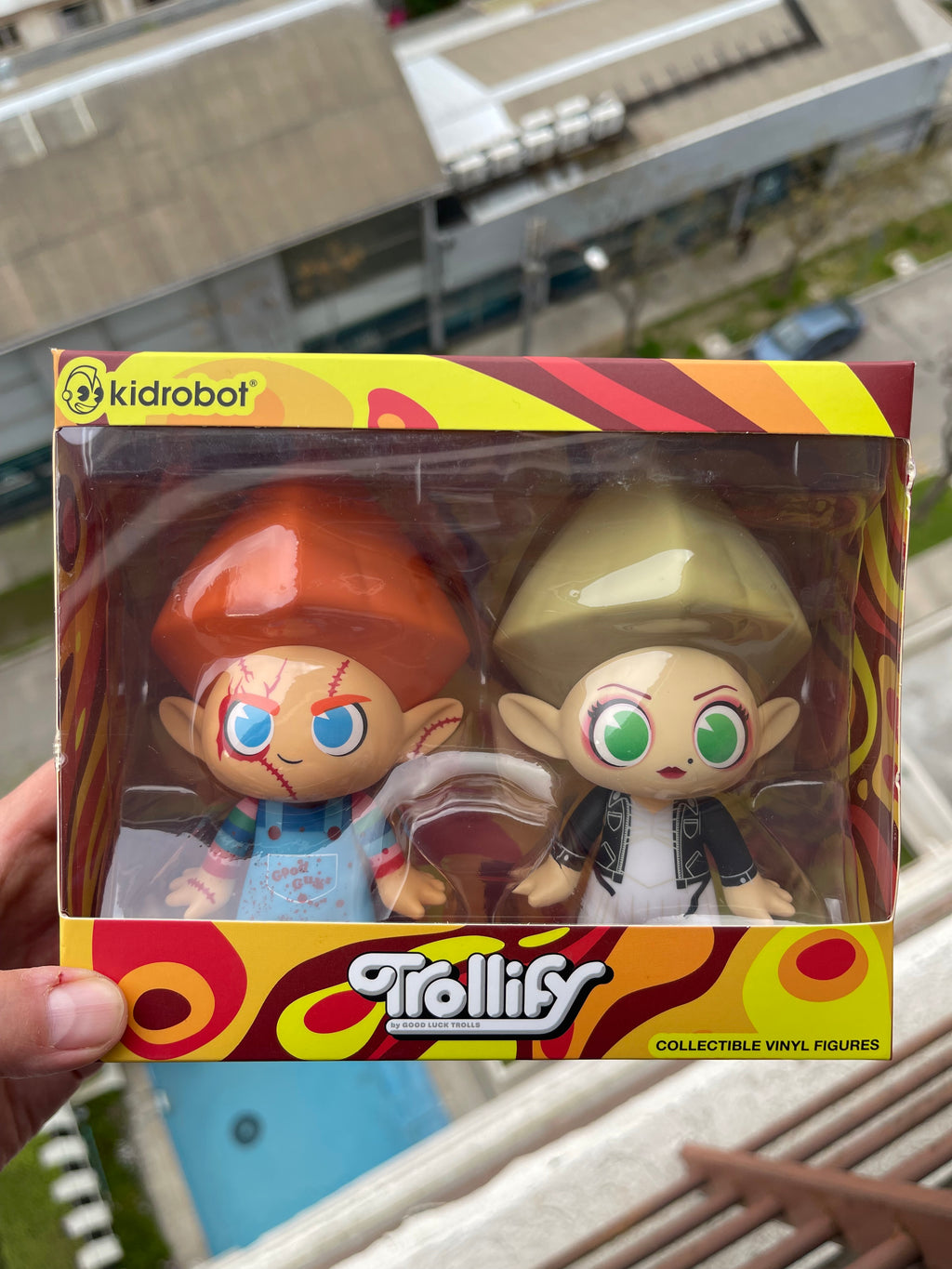 Set de 2 figuras Chucky y Tiffany Good Luck Trolls