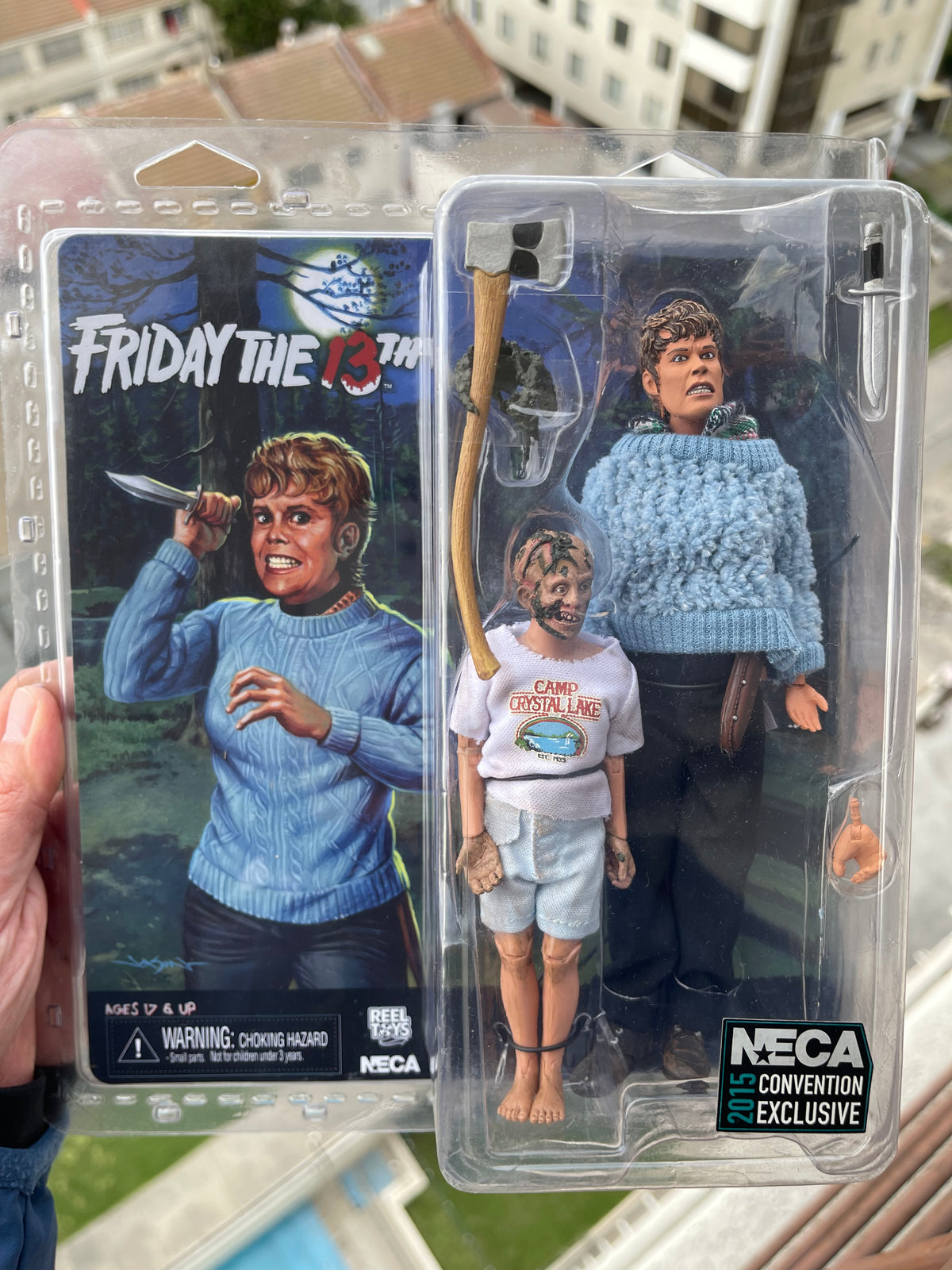 NECA Retro Cloth Pamela Voorhees & Jason - SDCC 2015 Exclusivo
