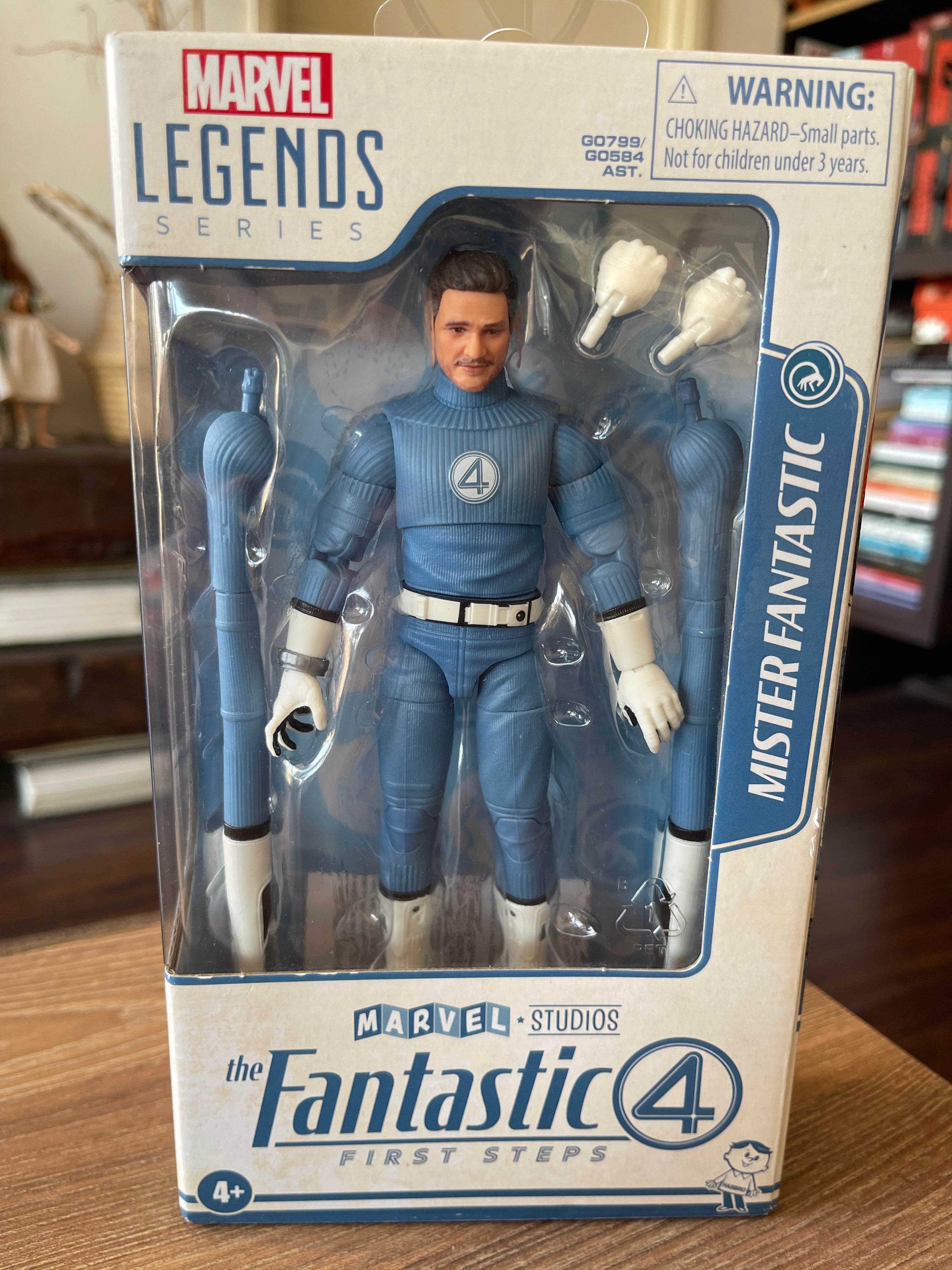 Marvel Legends Series Mister Fantastic, The Fantastic Four: First Steps Movie, Reed Richards - Figura de acción coleccionable de 6 pulgadas