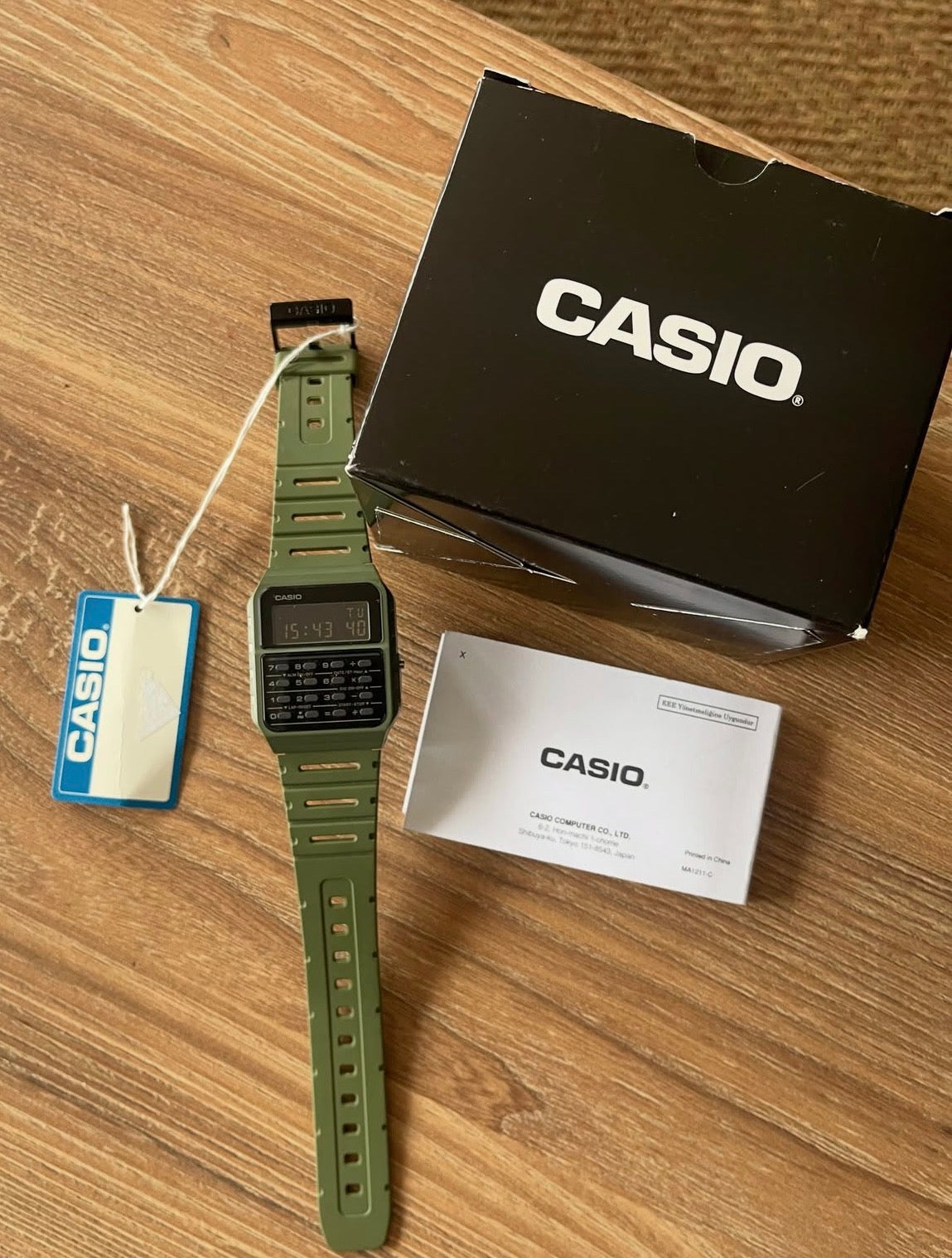 Casio CA-53W (verde militar)