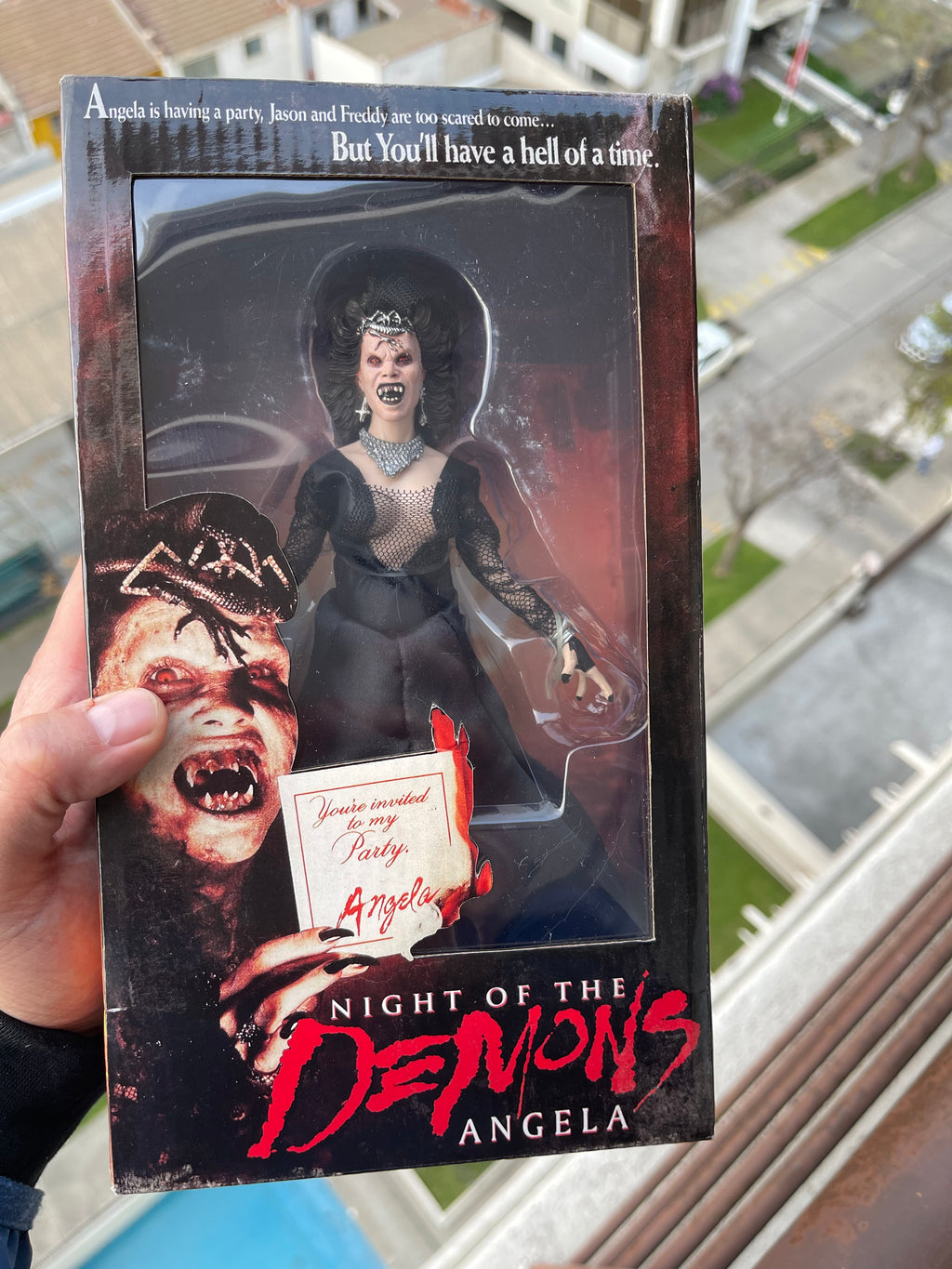 👹🔥 ANGELA – NIGHT OF THE DEMONS 🔥👹 NECA Retro Cloth – Scream Factory Exclusive