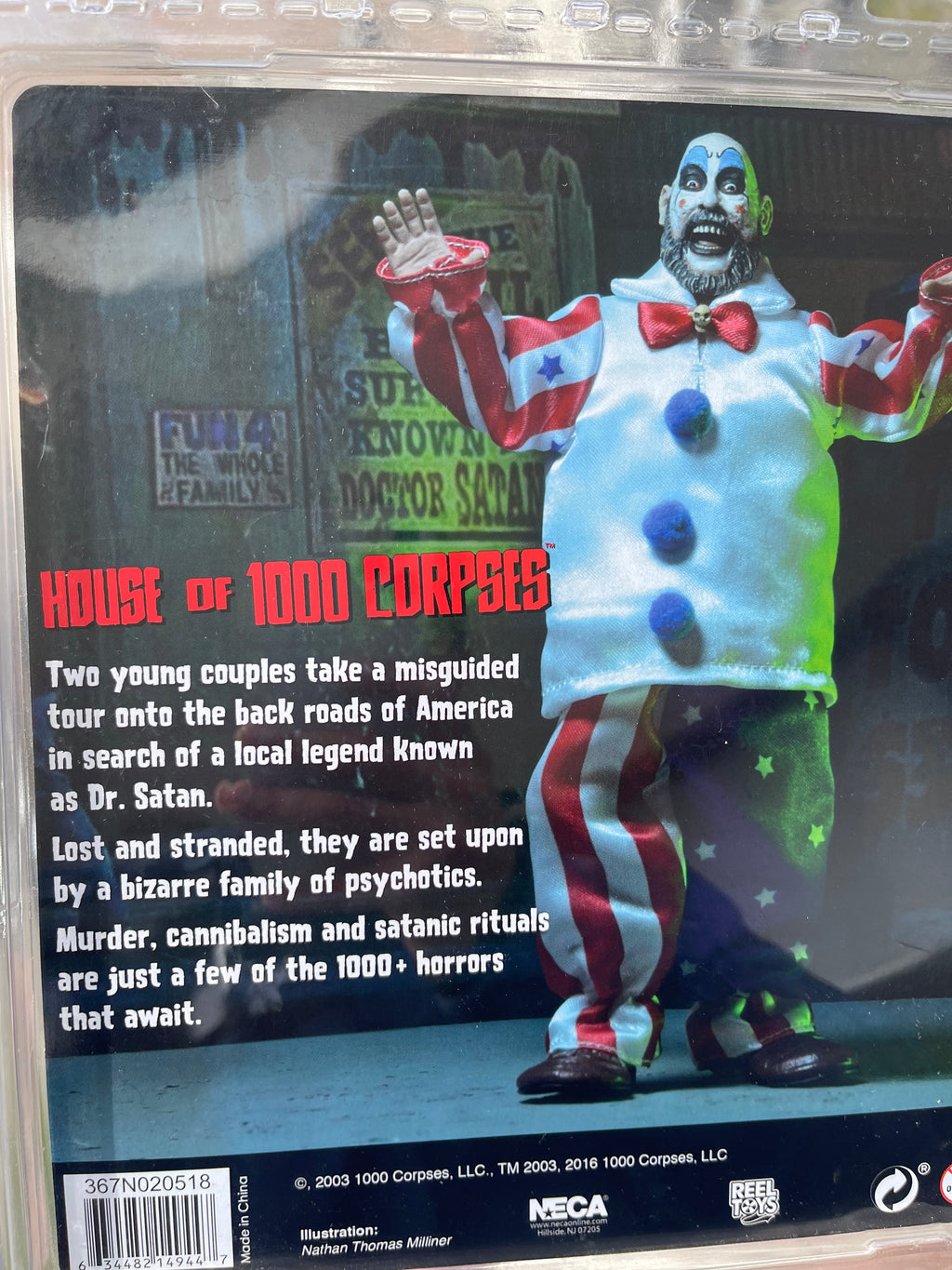 🤡🔥 CAPTAIN SPAULDING – NECA RETRO CLOTH 🔥🤡