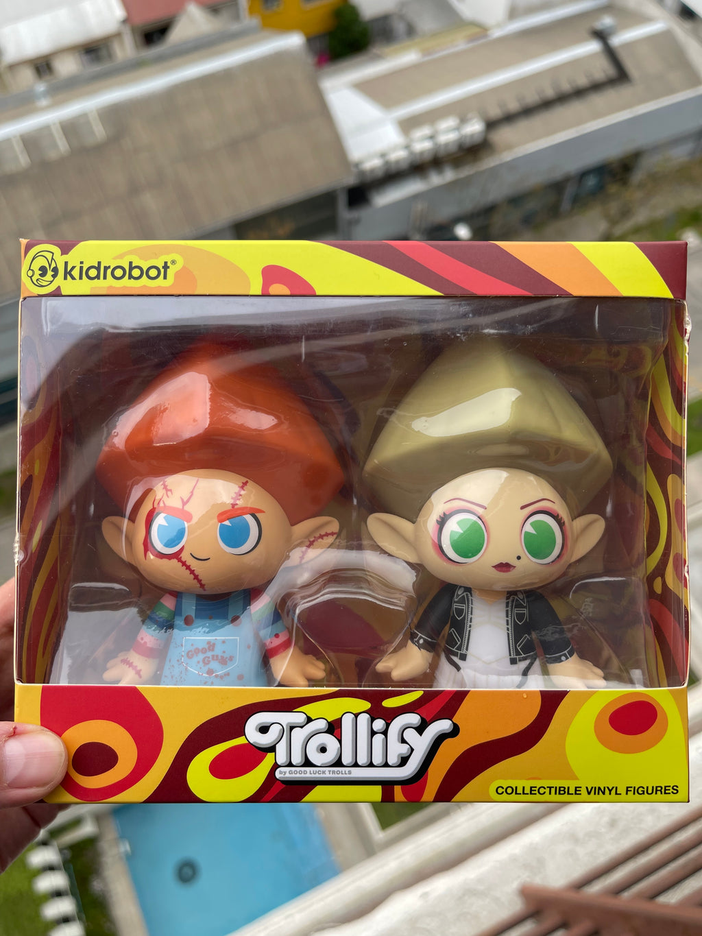 Set de 2 figuras Chucky y Tiffany Good Luck Trolls