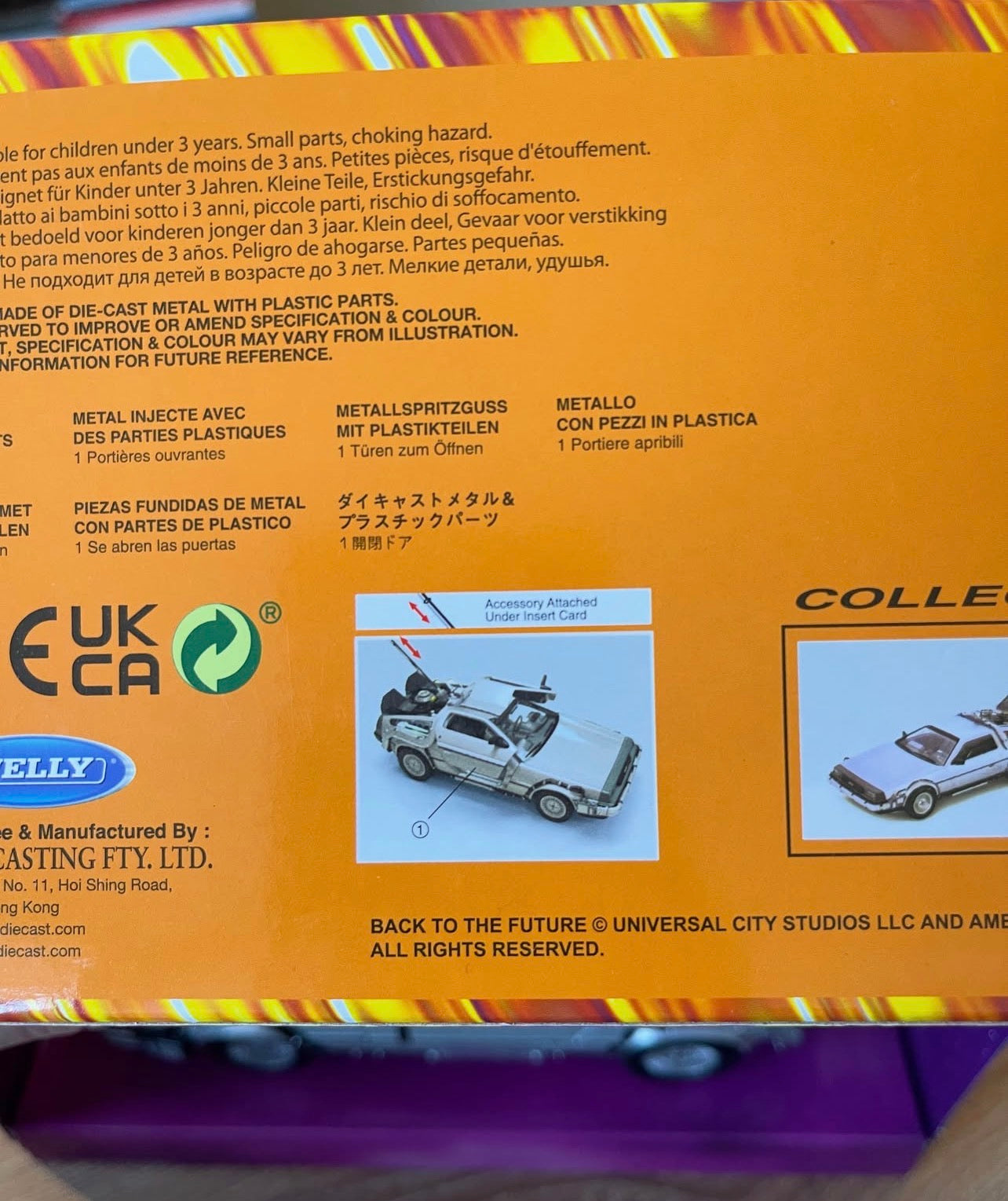 DeLorean Back  to the future I ESCALA 1:24 DIE CAST Welly