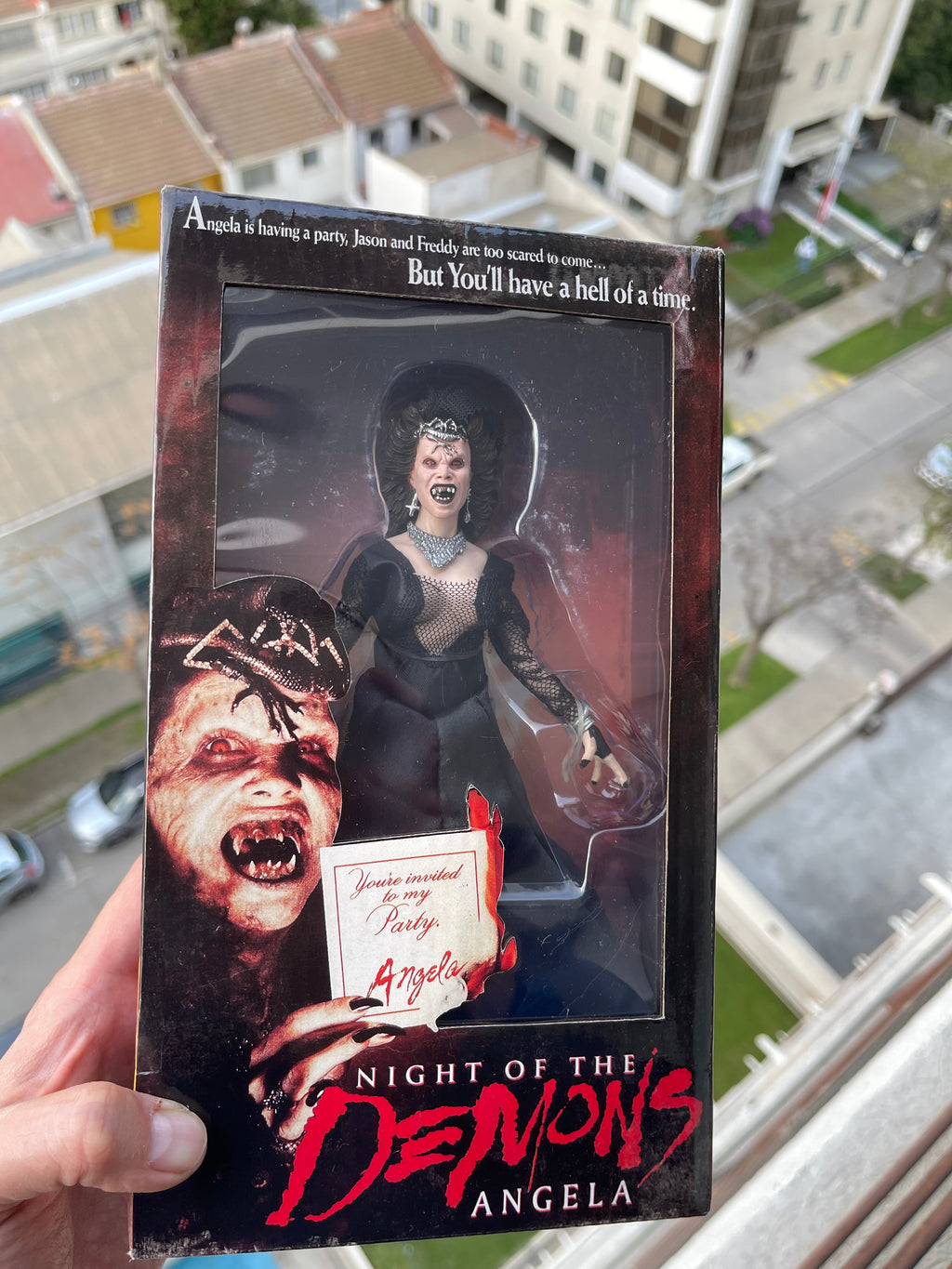 👹🔥 ANGELA – NIGHT OF THE DEMONS 🔥👹 NECA Retro Cloth – Scream Factory Exclusive
