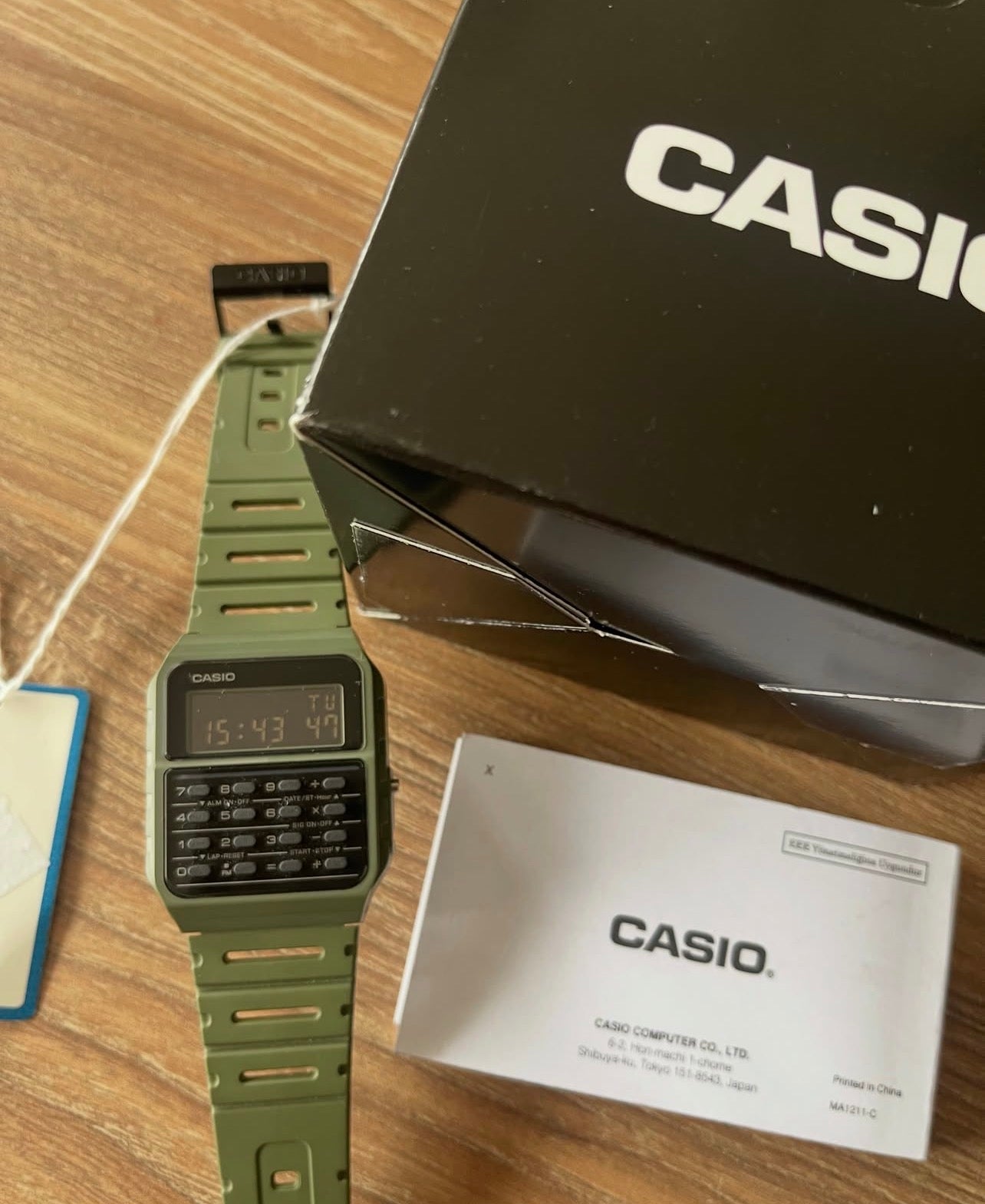 Casio CA-53W (verde militar)