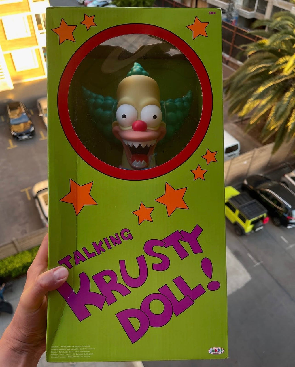 The Simpsons  Talking Krusty 16 Pulgadas + Krusty PLAYMATES JAKKS Pacific