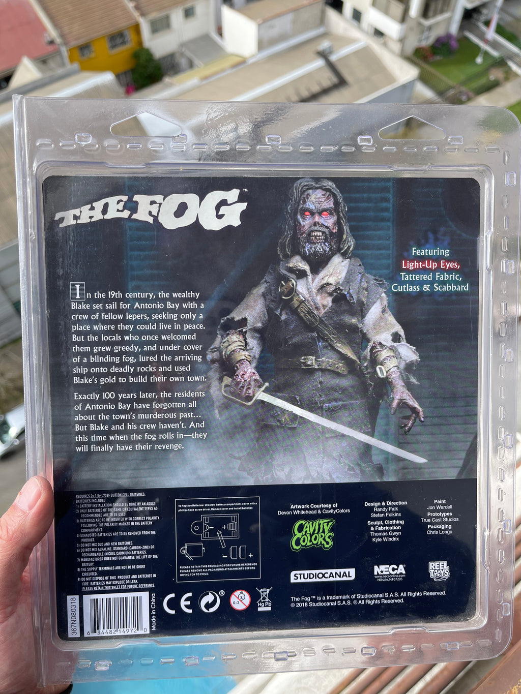🌫️👻 THE FOG – NECA RETRO CLOTH 👻 ojos led incluye pilas 🔋