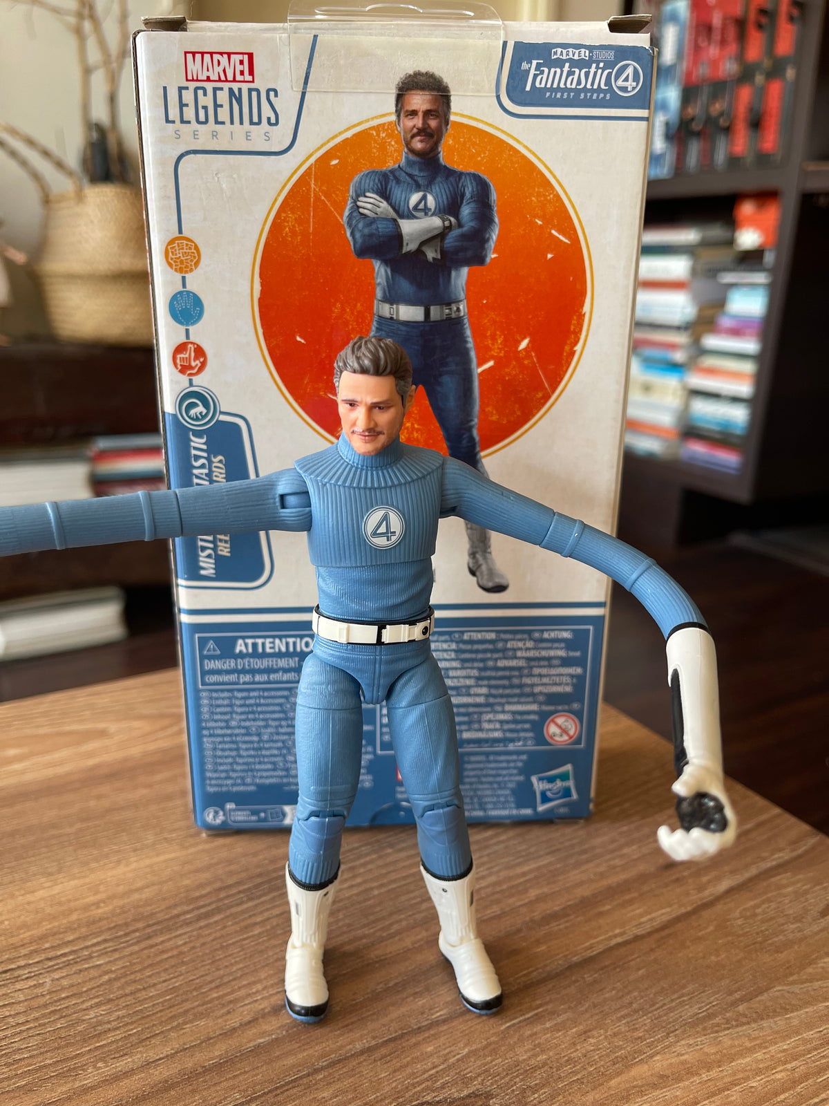 Marvel Legends Series Mister Fantastic, The Fantastic Four: First Steps Movie, Reed Richards - Figura de acción coleccionable de 6 pulgadas