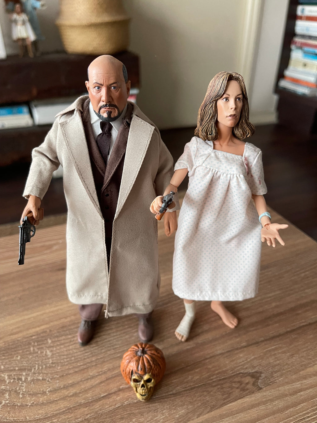 Dr.Loomis & Laurie Strode Neca Retro Cloth Halloween 🎃 Parte II