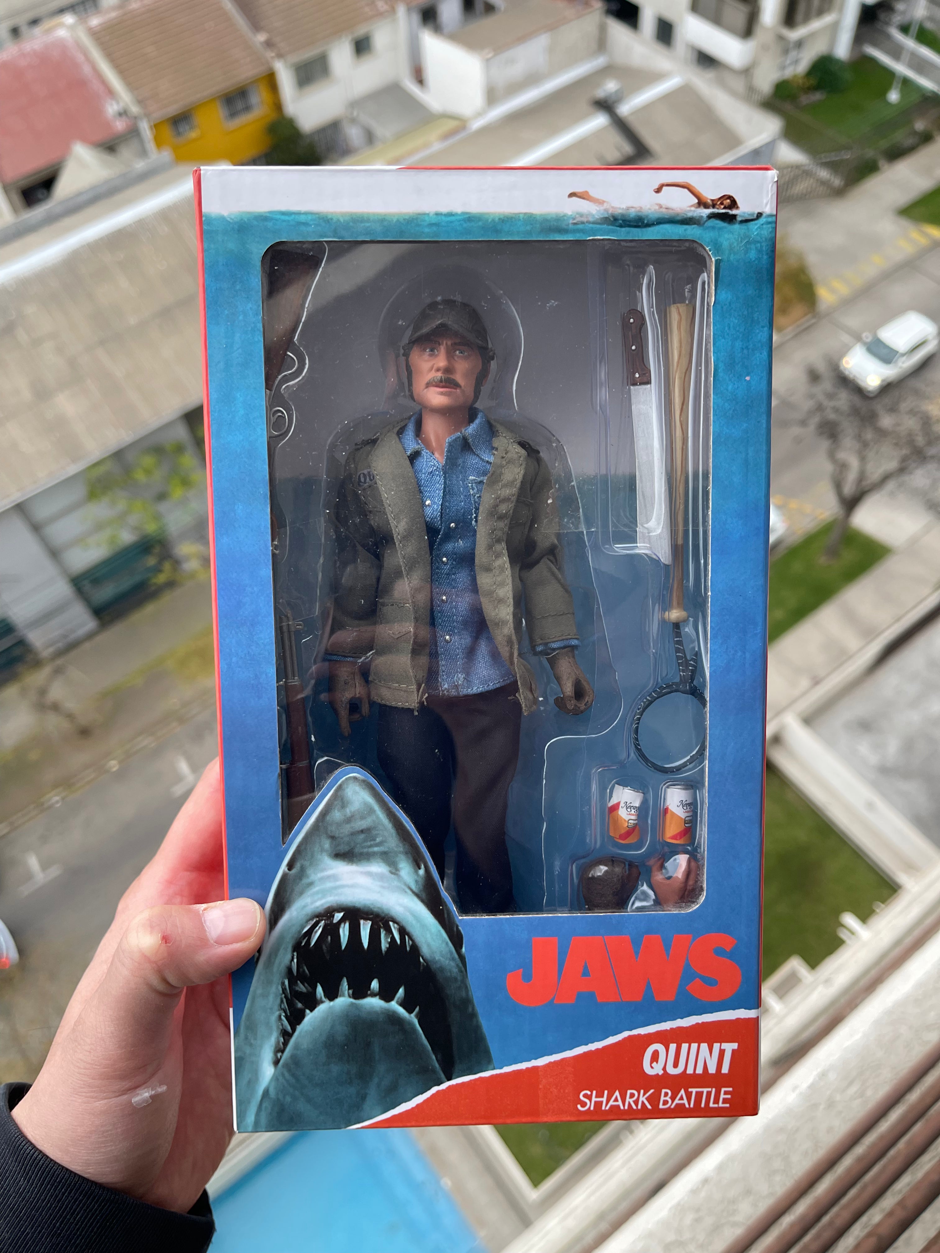 NECA Jaws – Quint “Shark Battle” Clothed Figure 8”